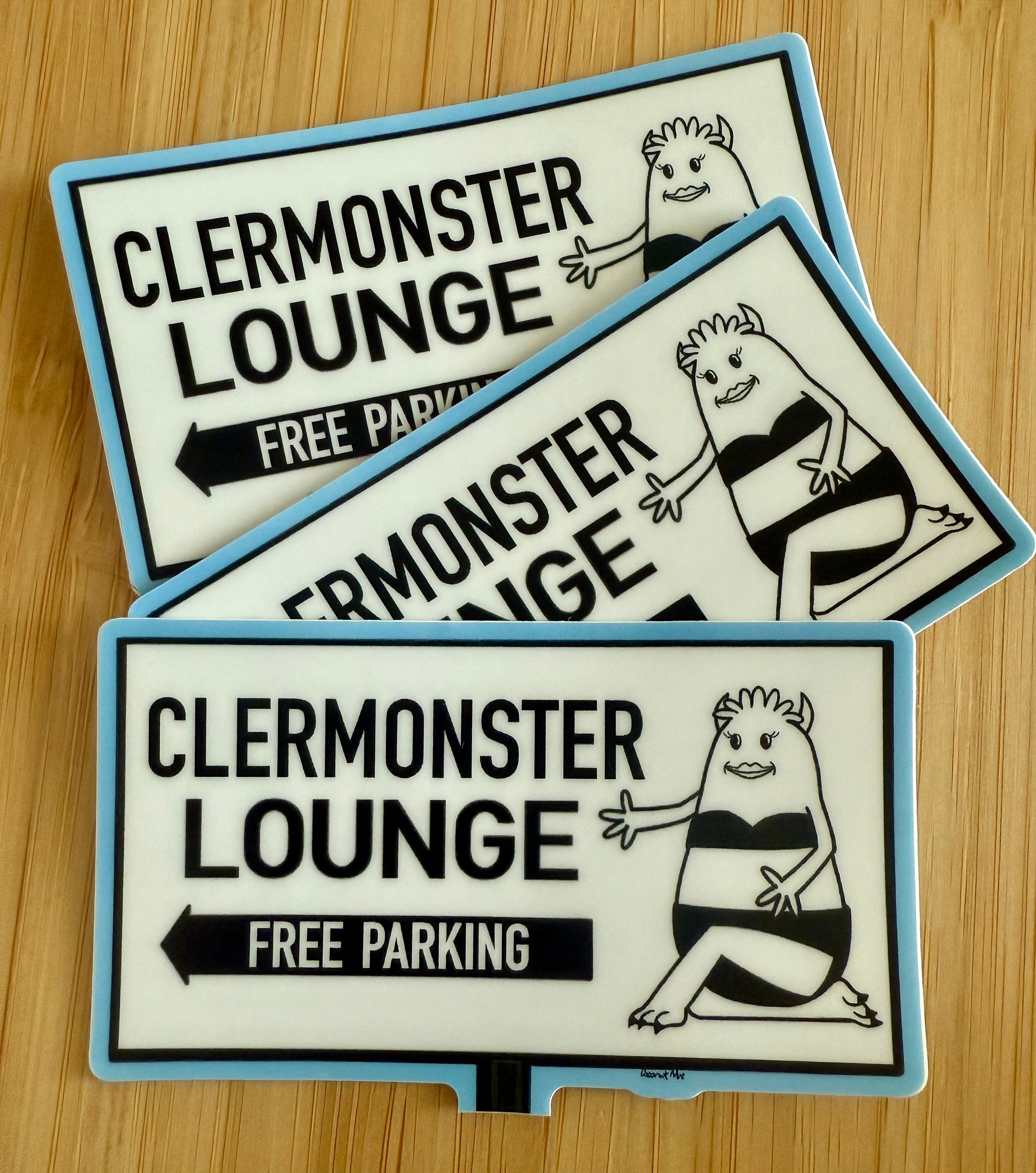 Clermonster Lounge Sticker
