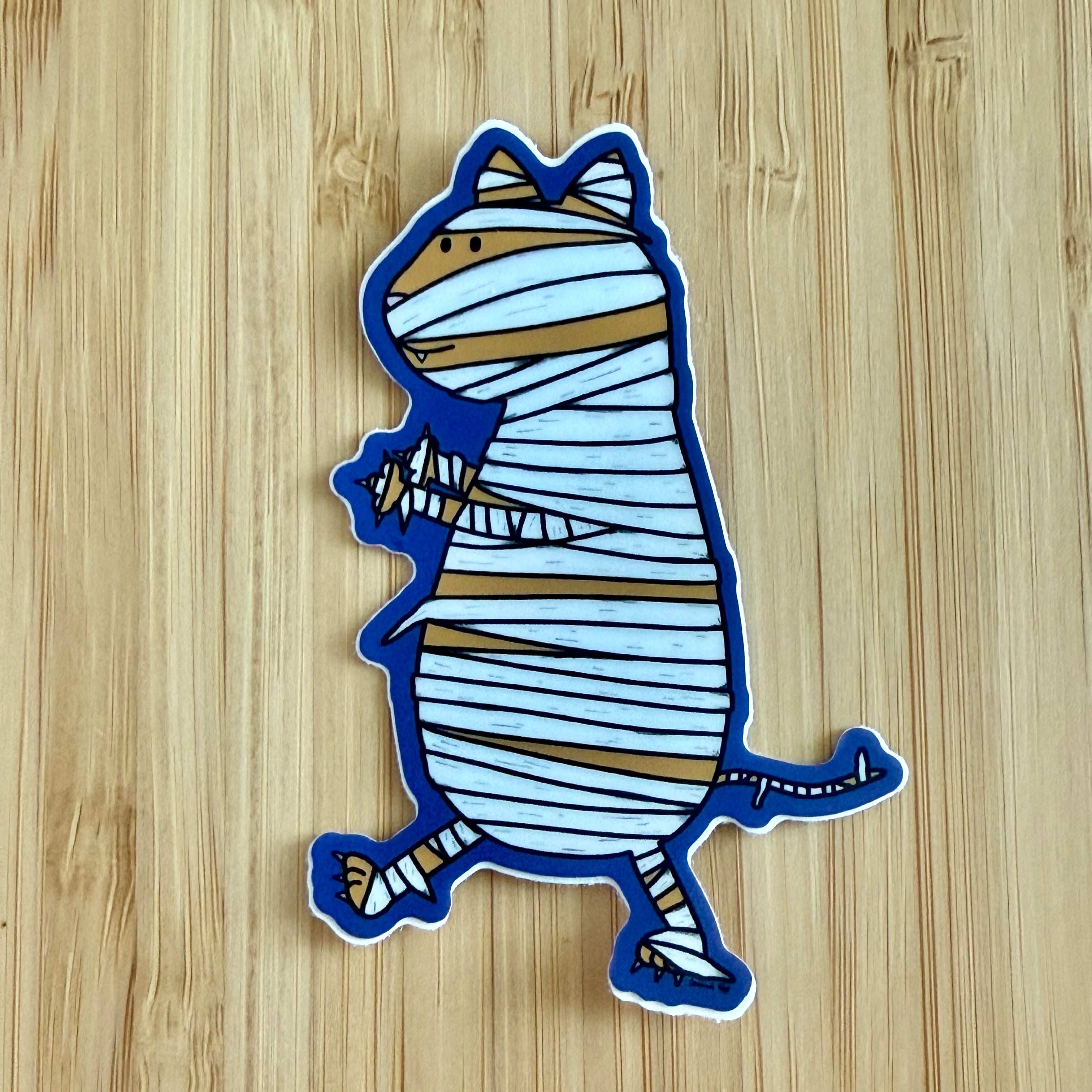 Mummy cat sticker