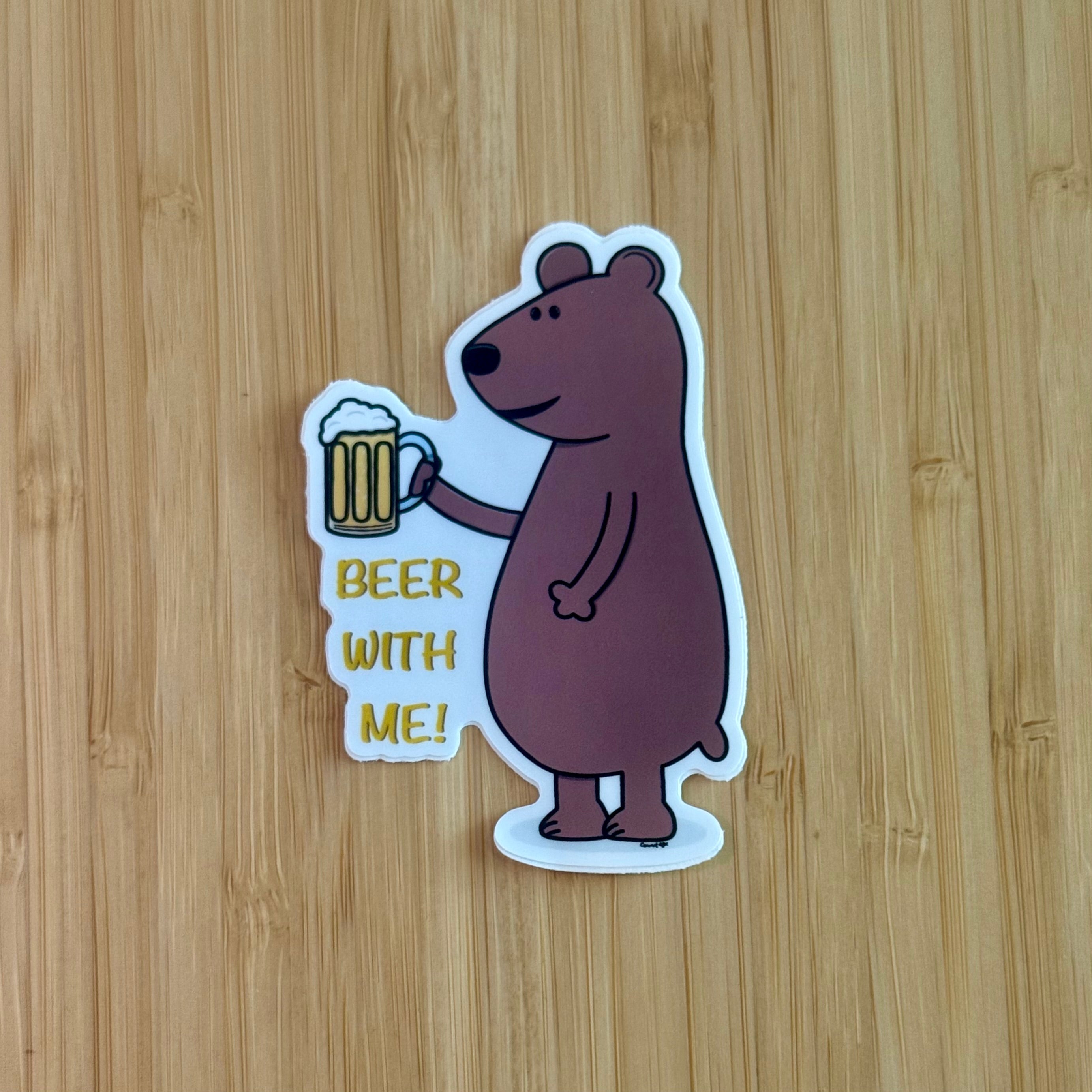 Beer Bear Sticker