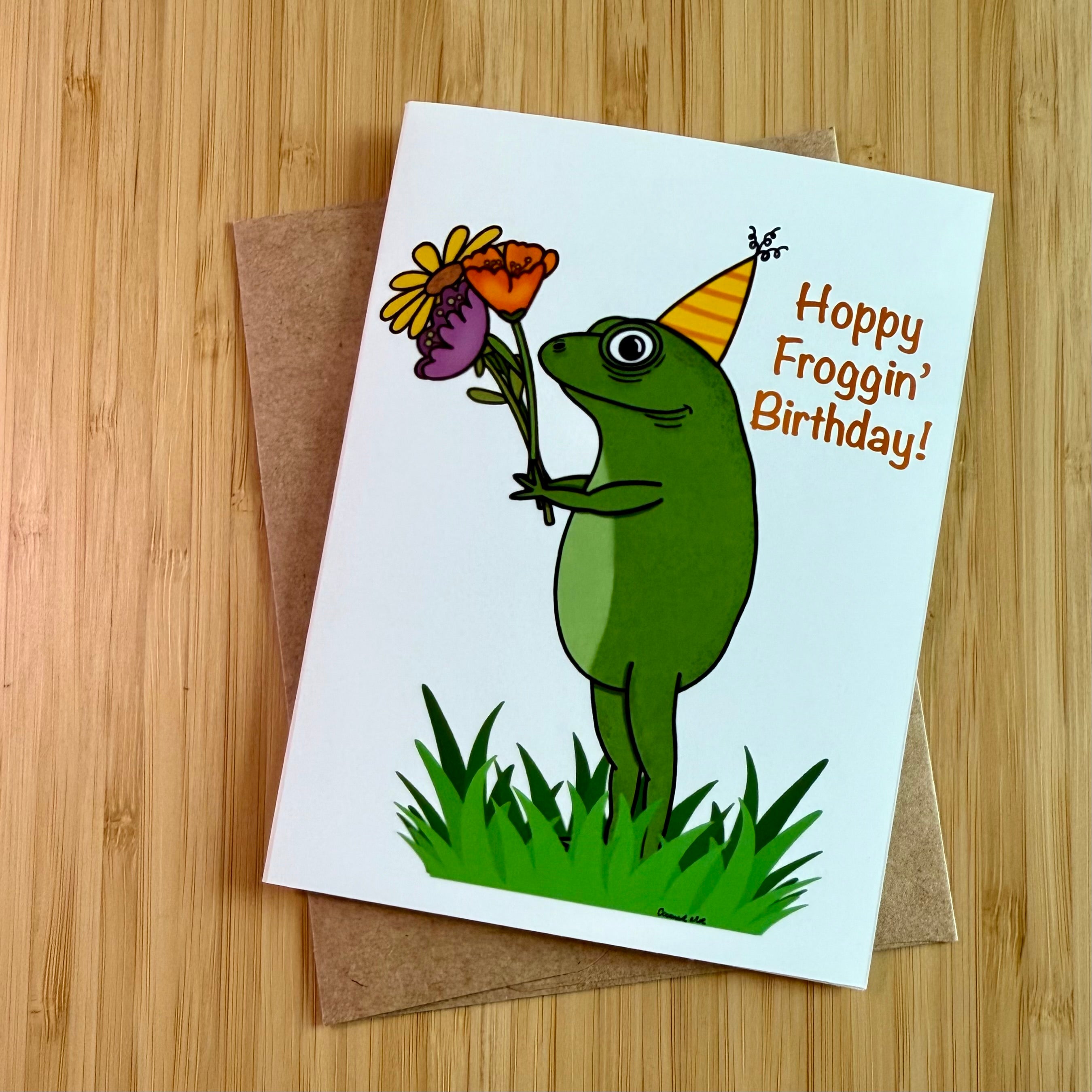 Froggy Birthday card