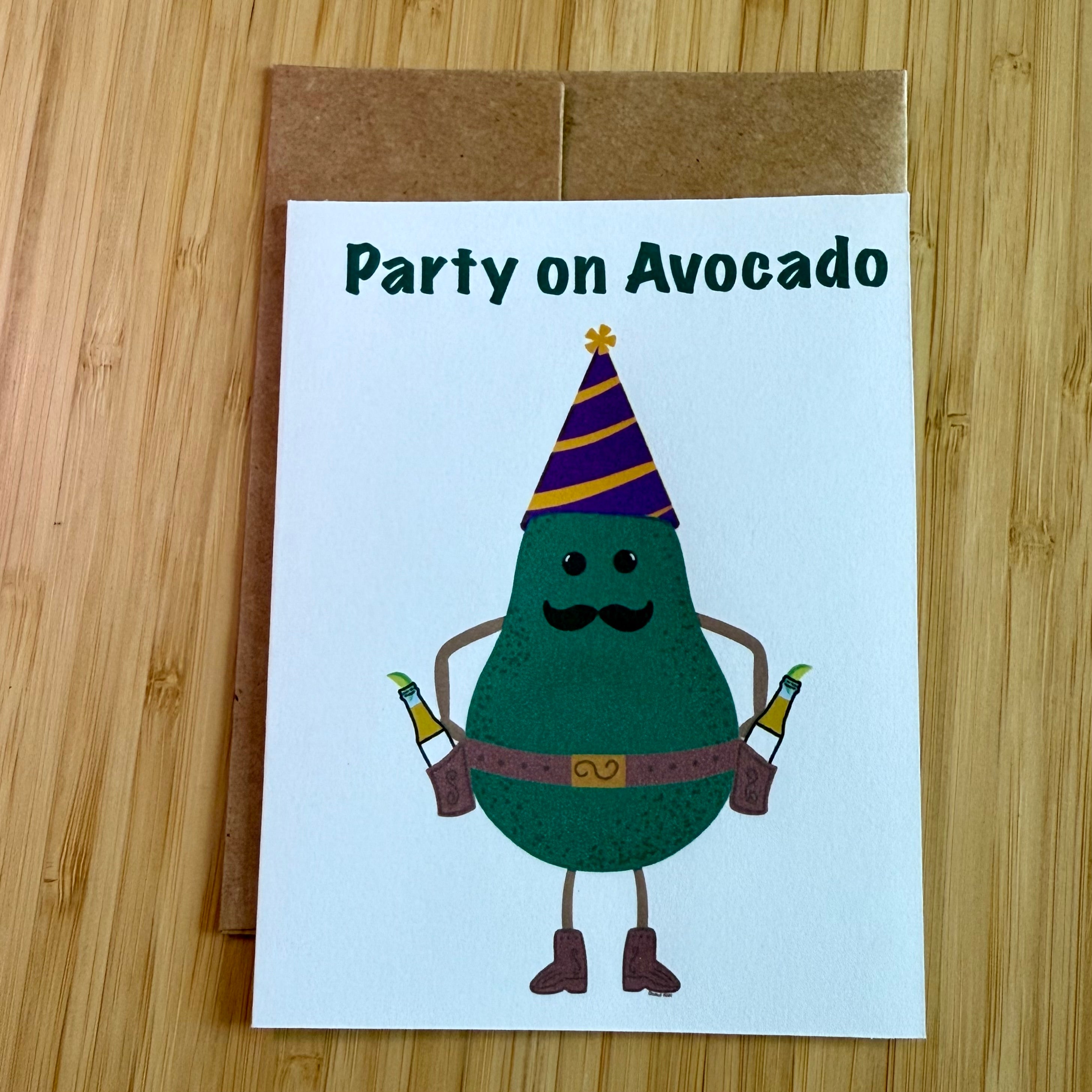 Party Avocado Card