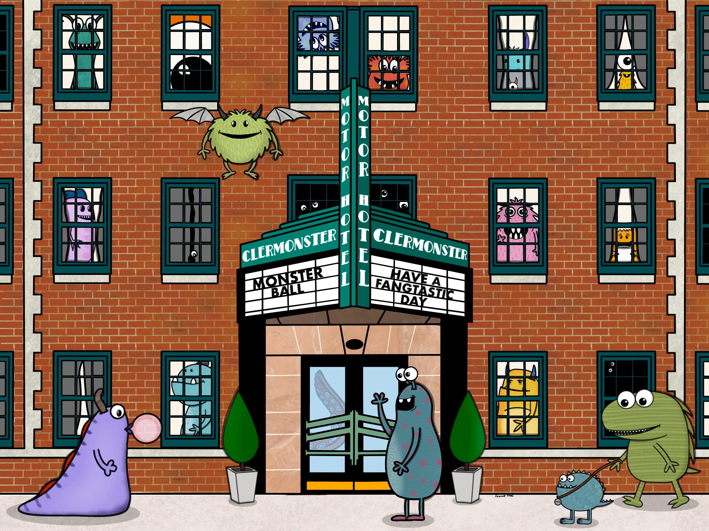 Clermonster Hotel Print