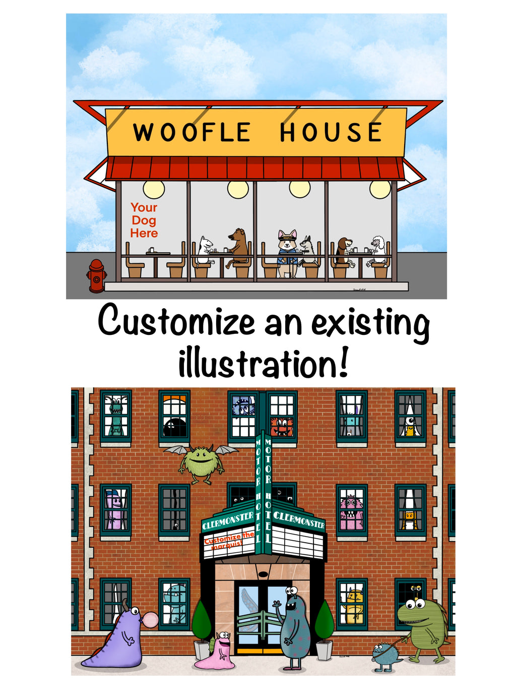 Custom Woofle House or Clermonster Hotel