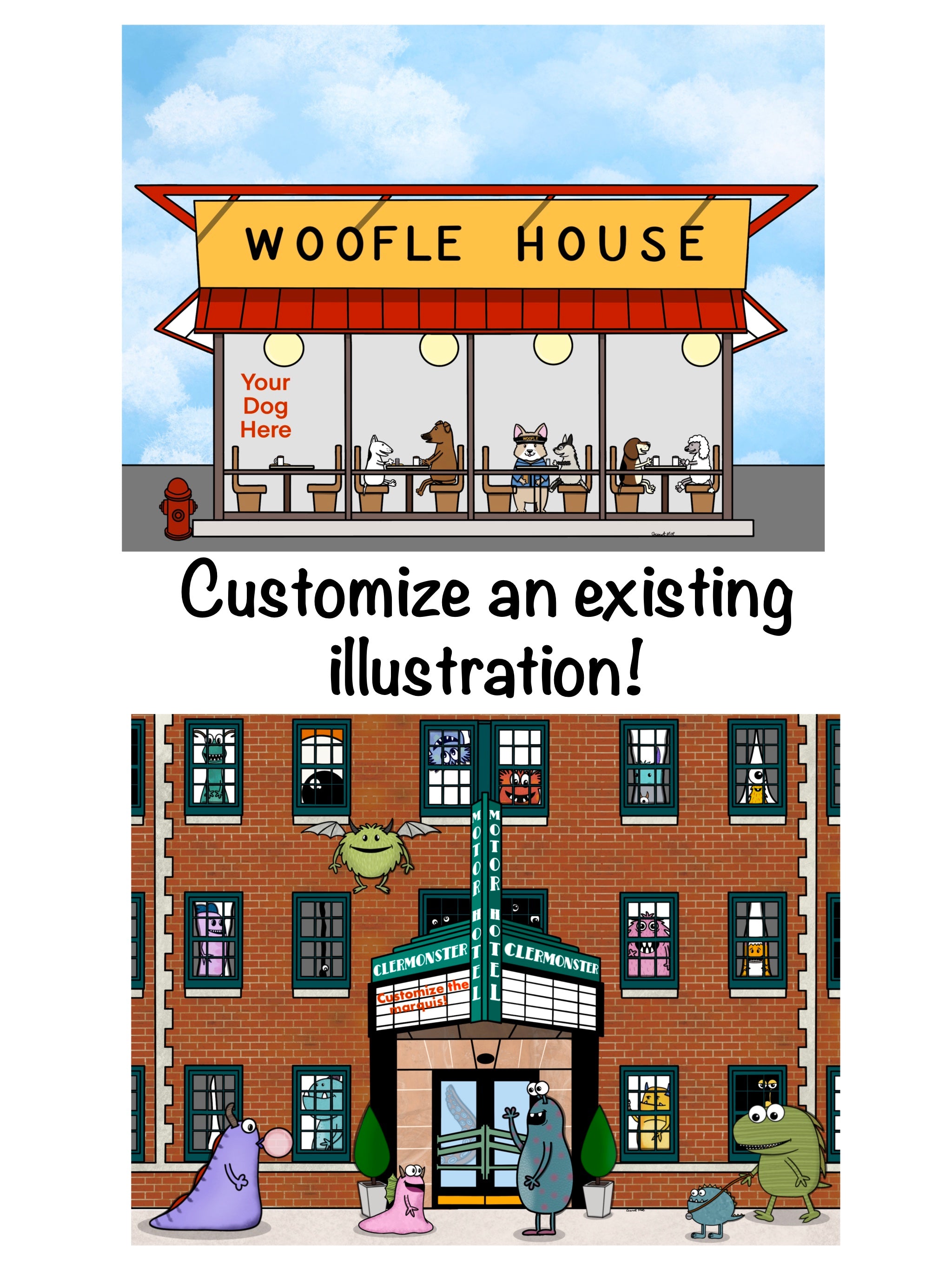 Custom Woofle House or Clermonster Hotel