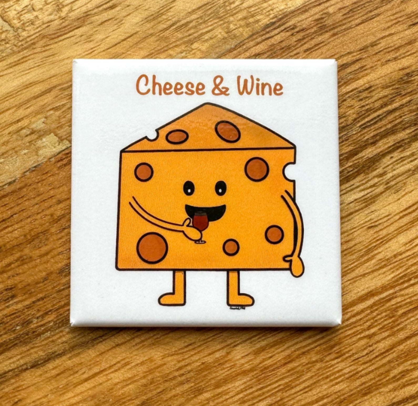 Clearance Cheese & Wine Magnet