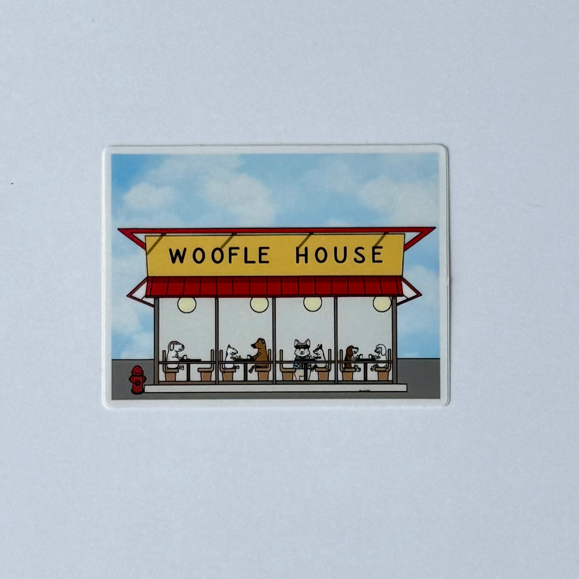 Woofle House Sticker