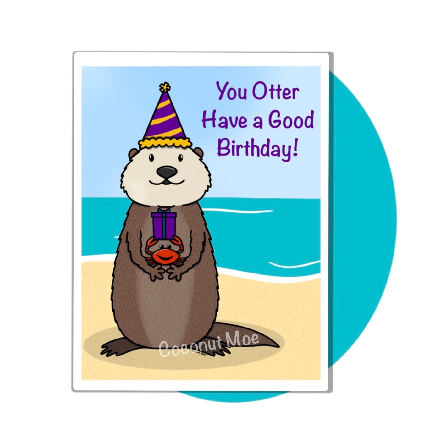 Otter Birthday Card