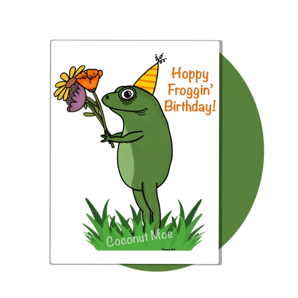 Froggy Birthday card