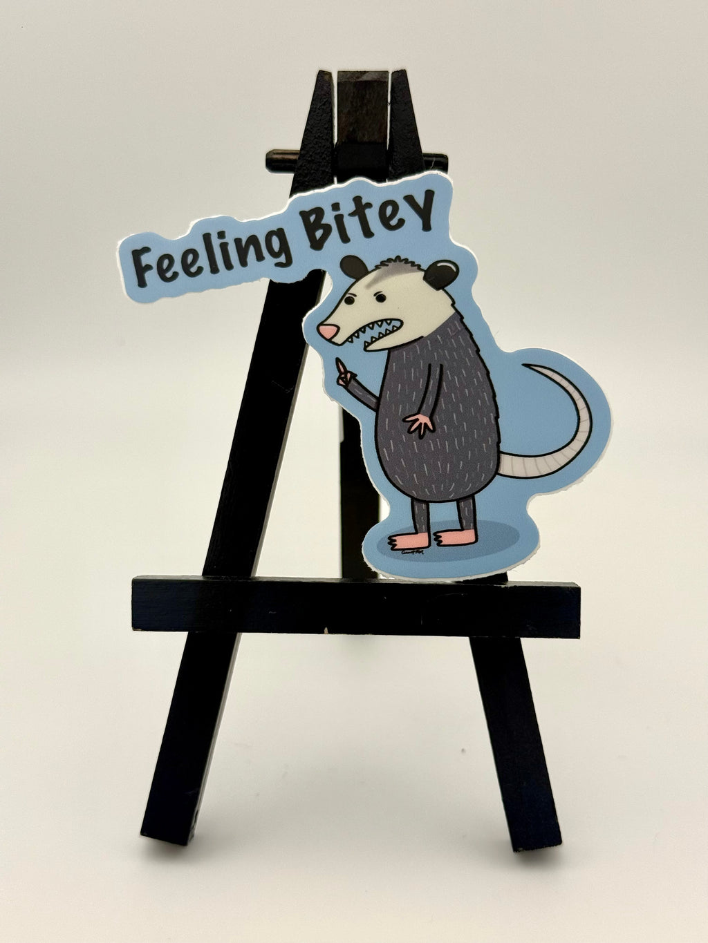 Feeling Bitey Opossum Sticker