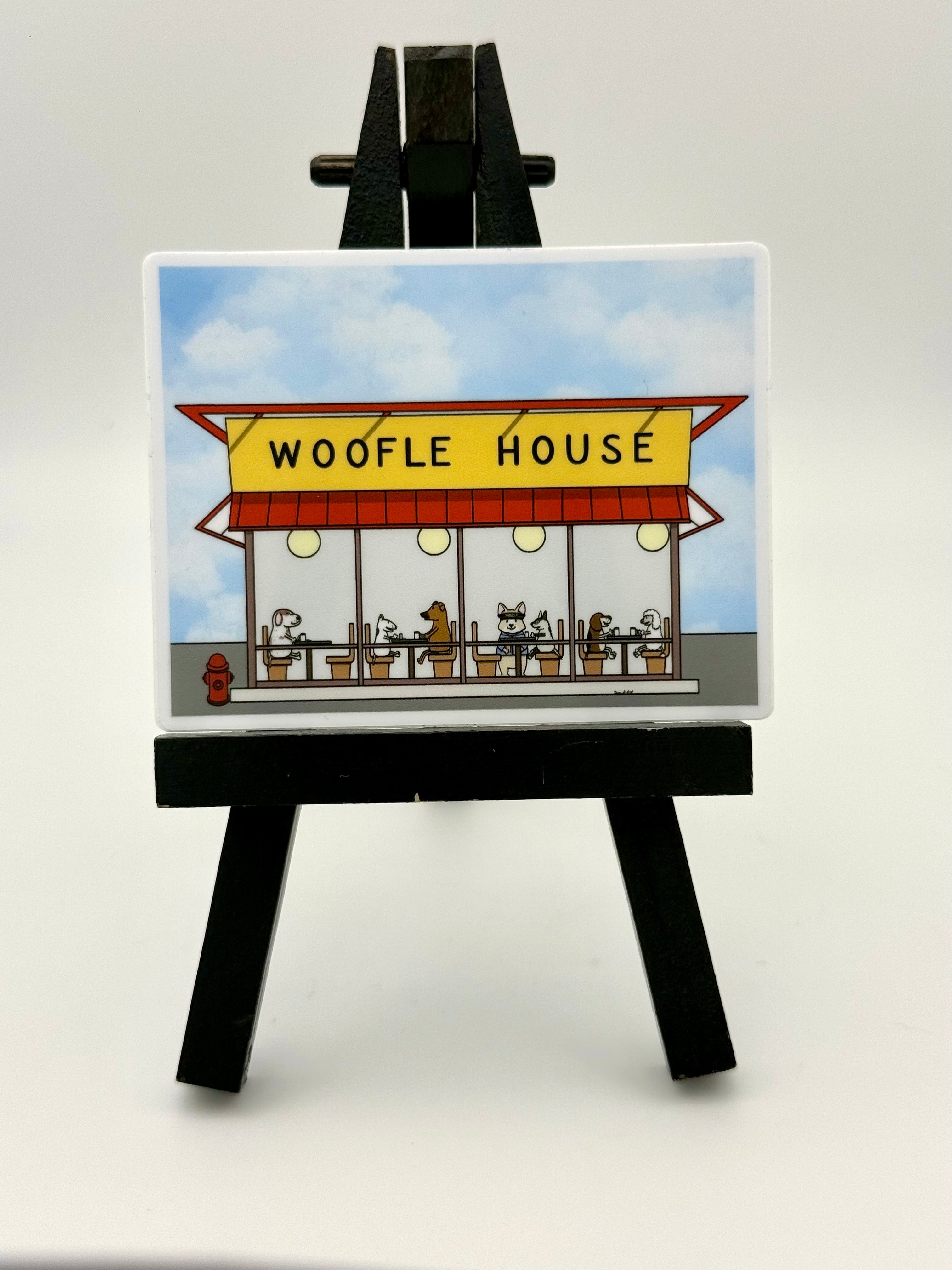 Woofle House Sticker