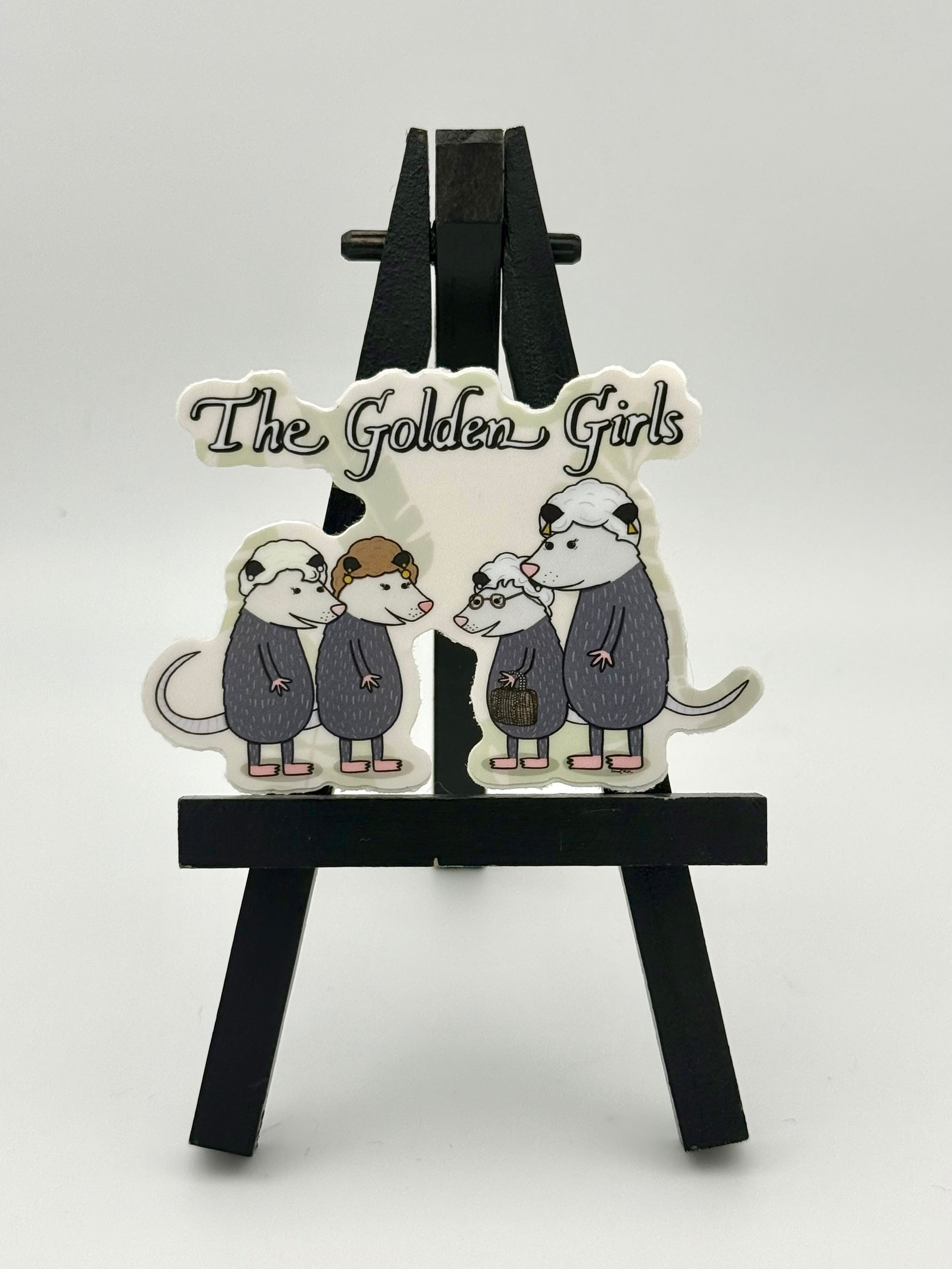 Golden Girl Opossums Sticker