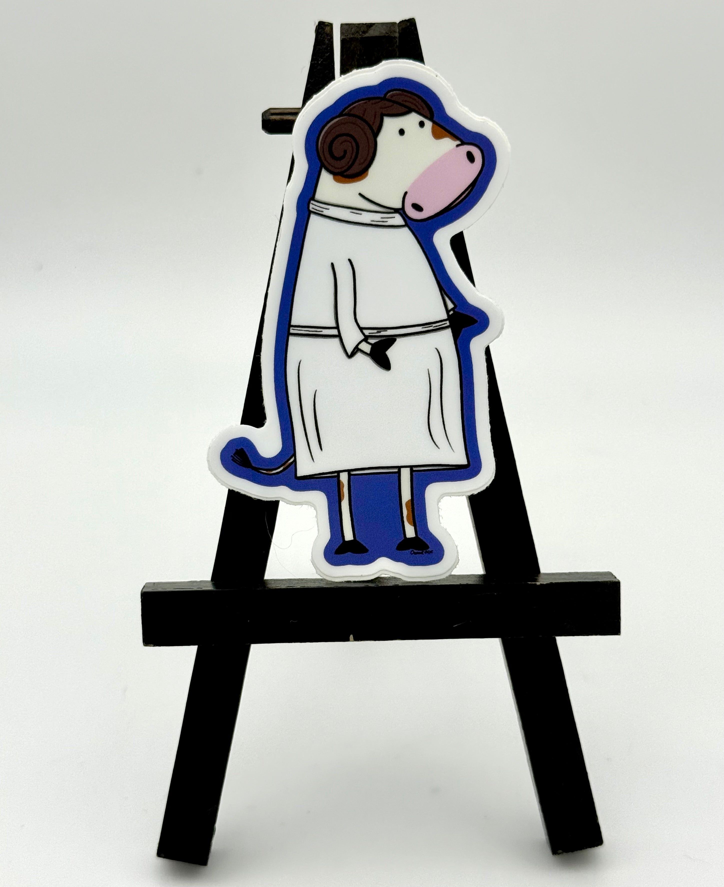 Leia Bessie the Cow Sticker
