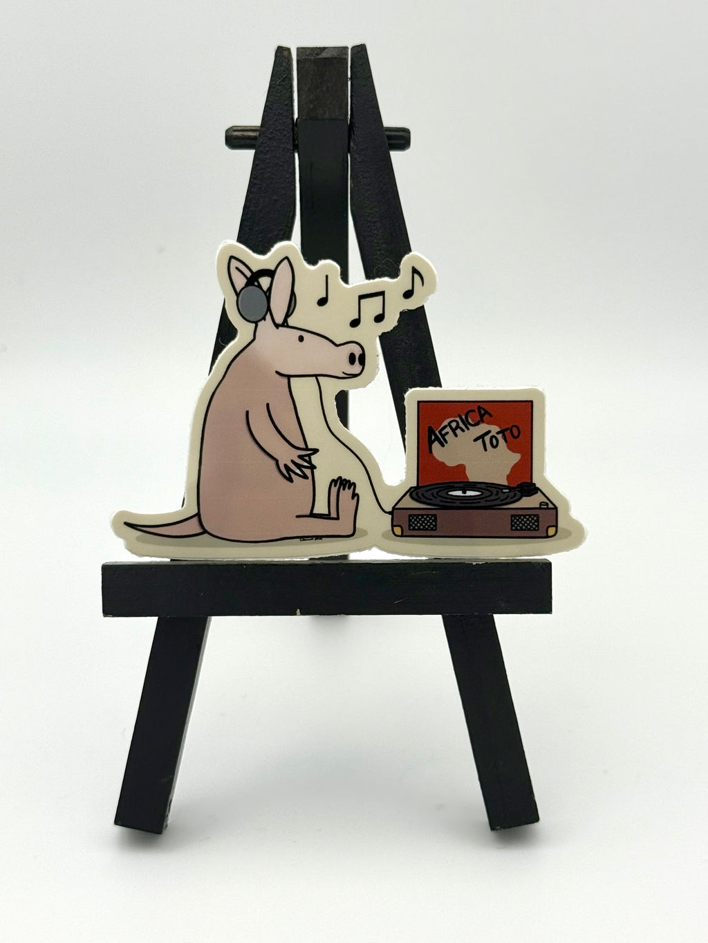 Aardvark Vinyl Record Sticker