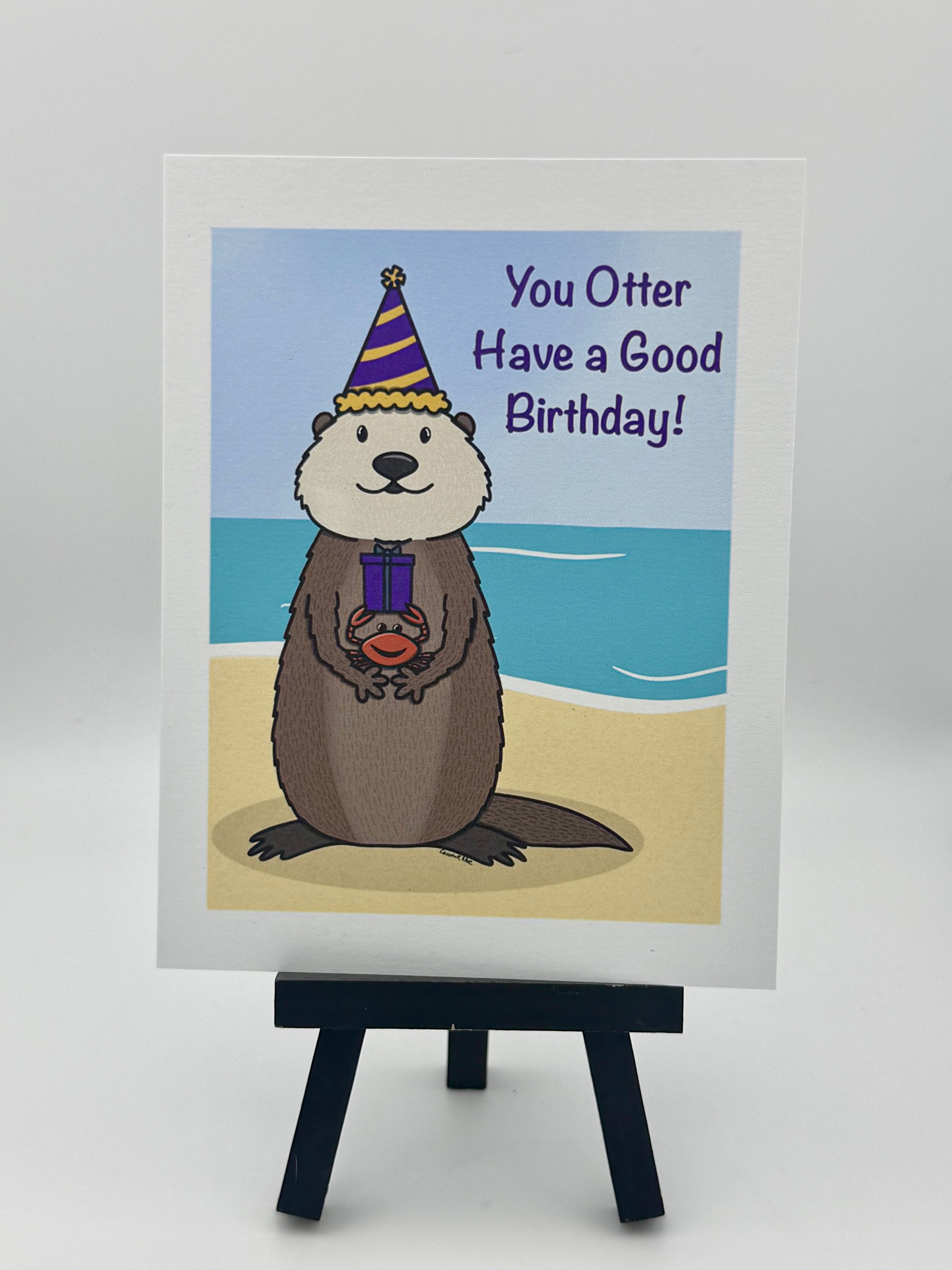 Otter Birthday Card