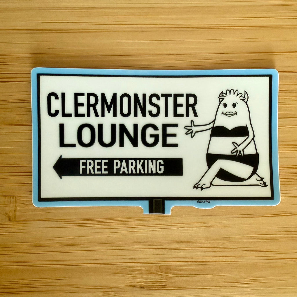 Clermonster Lounge Sticker
