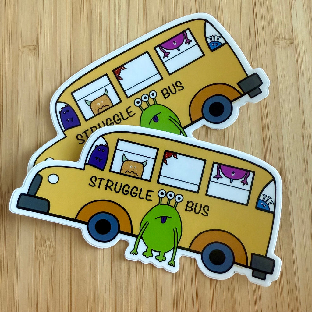 Struggle bus sticker