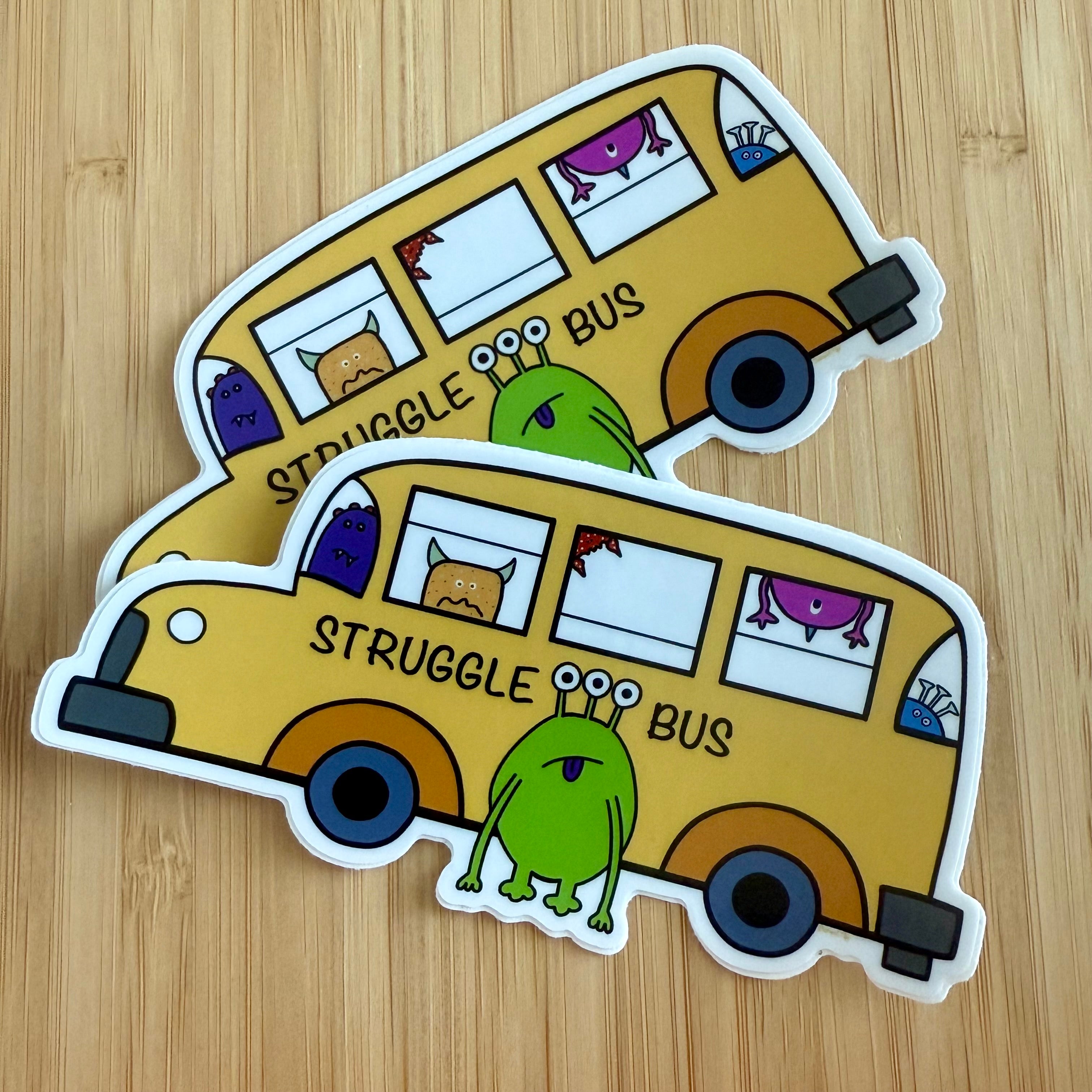 Struggle bus sticker