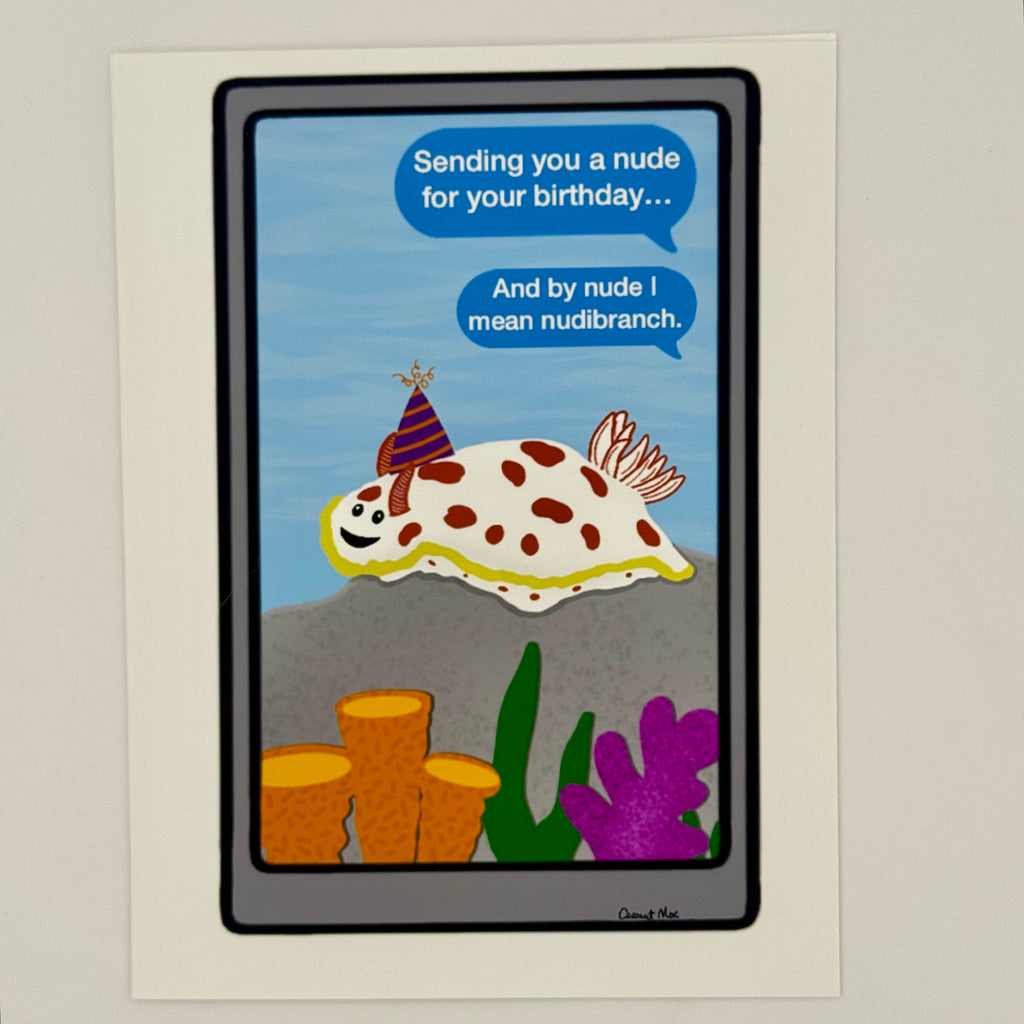 Nudribranch Birthday Card