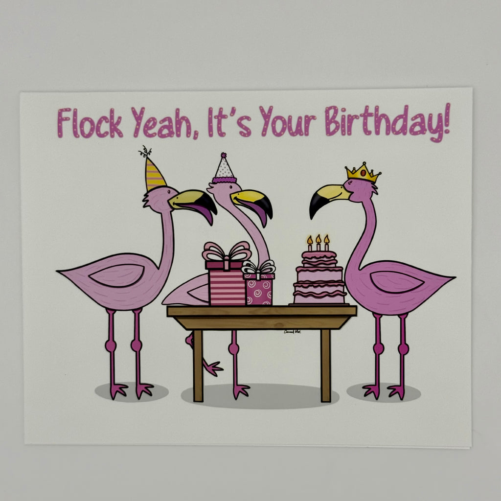 Flamingo Birthday Card