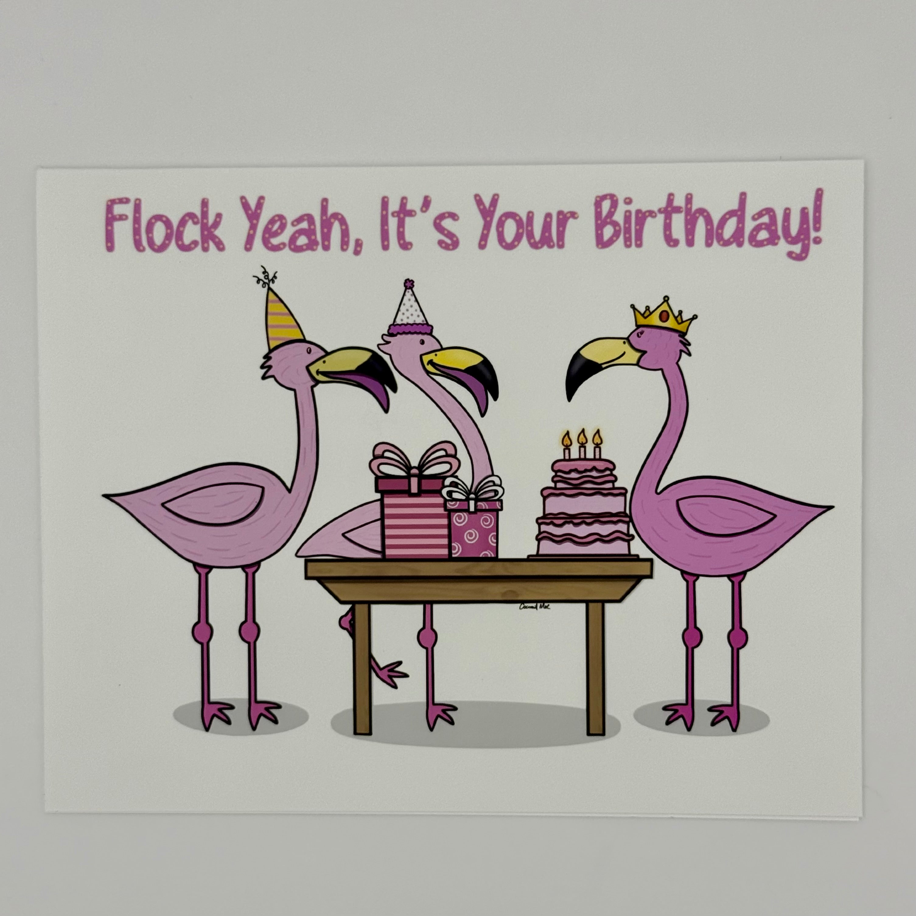Flamingo Birthday Card