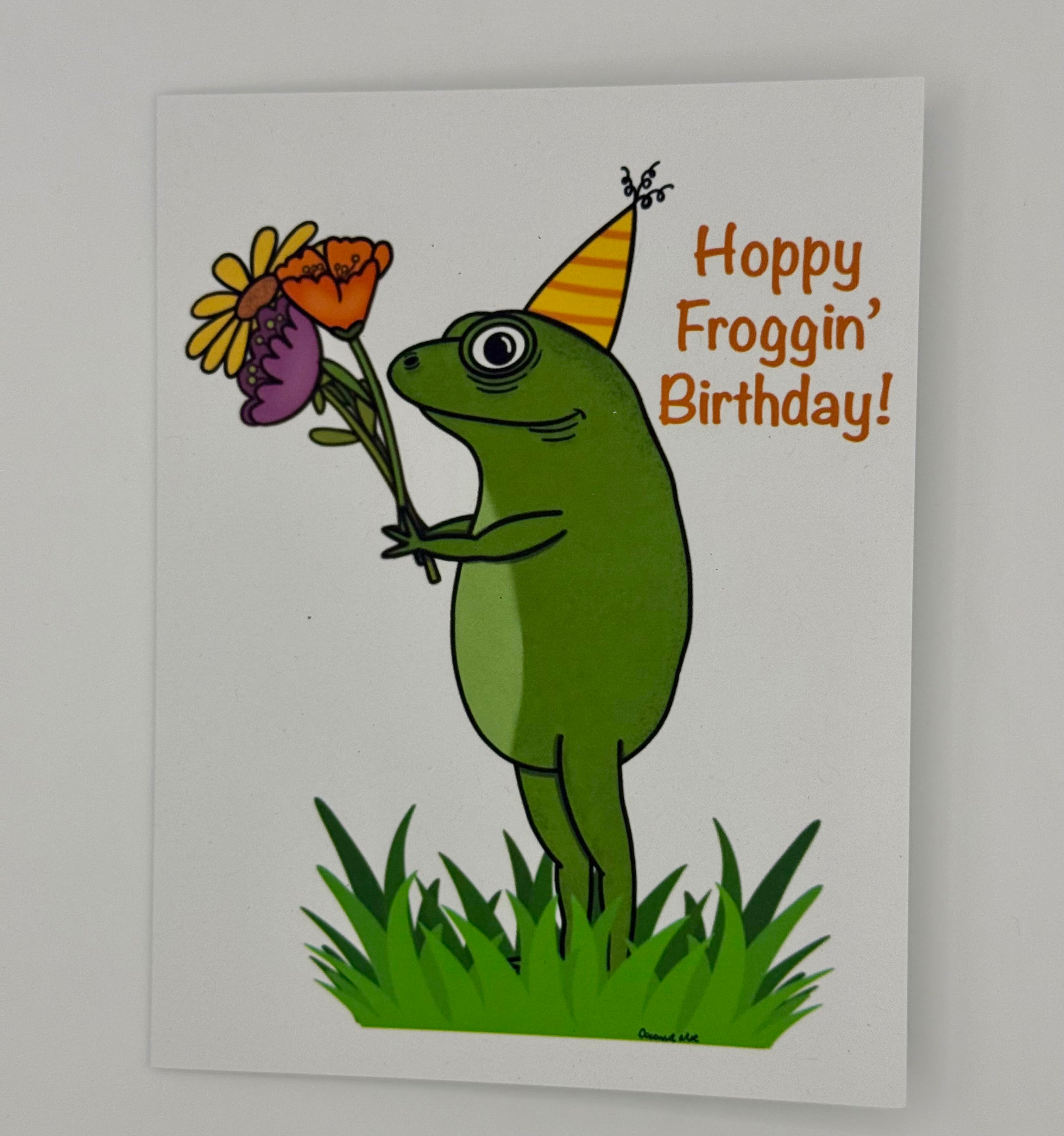 Froggy Birthday card