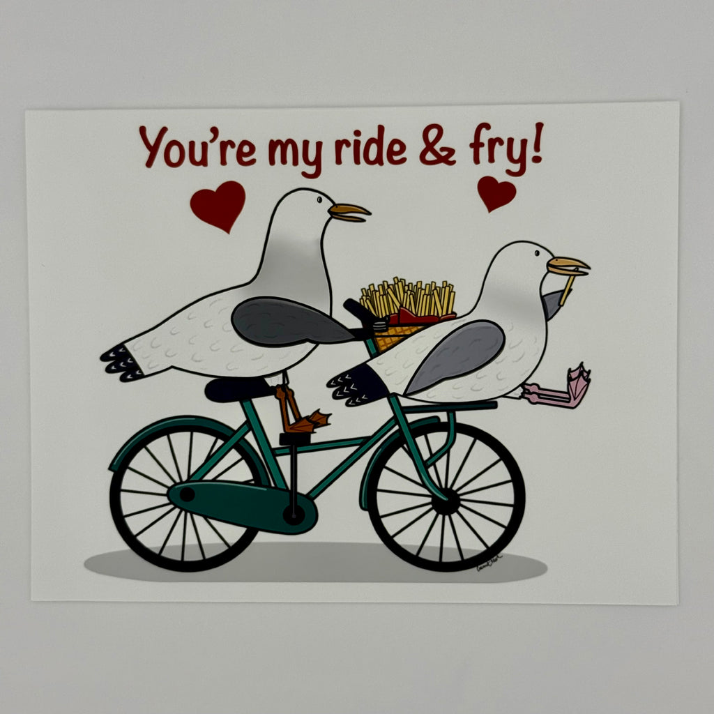 Ride or Fry Seagull Cards