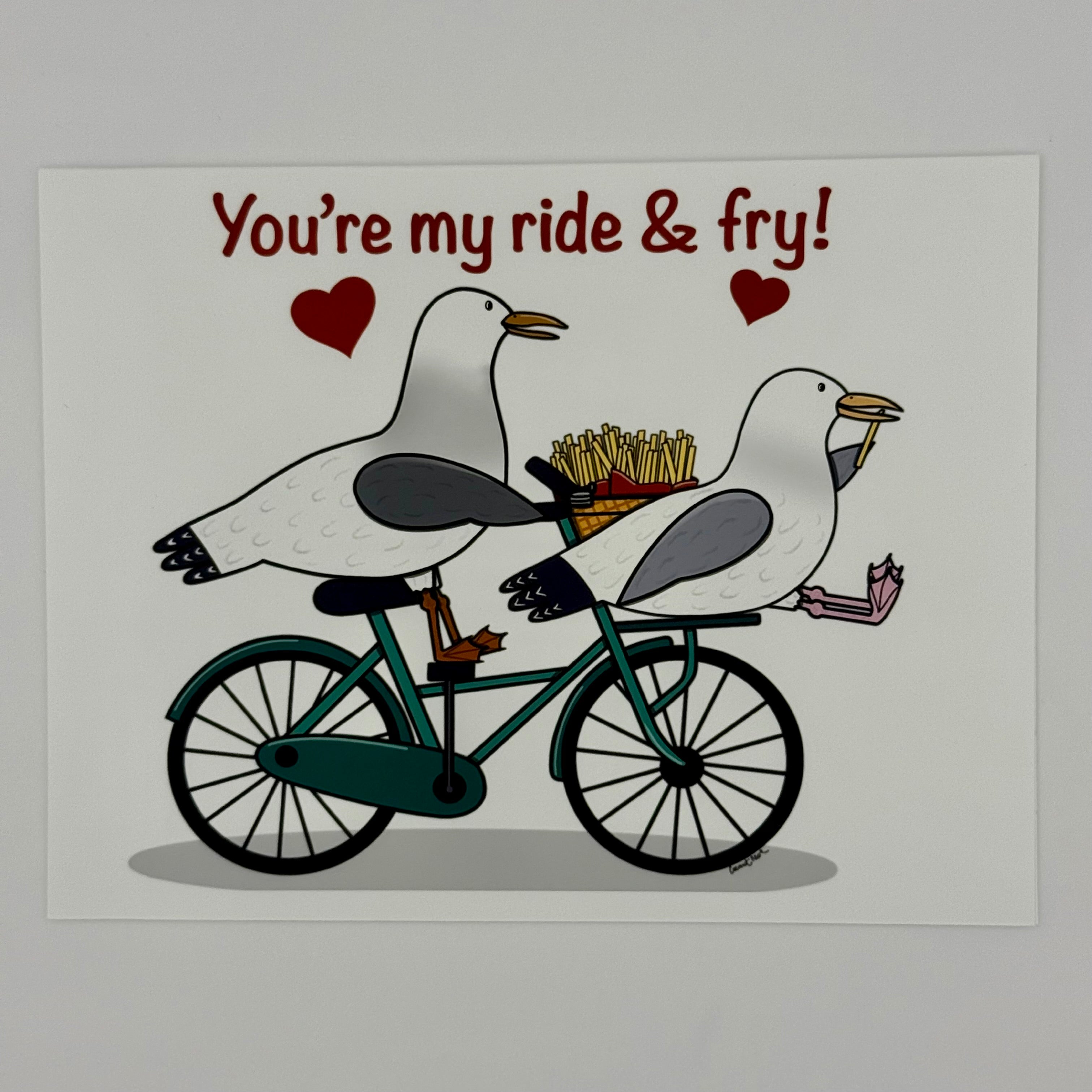 Ride or Fry Seagull Cards