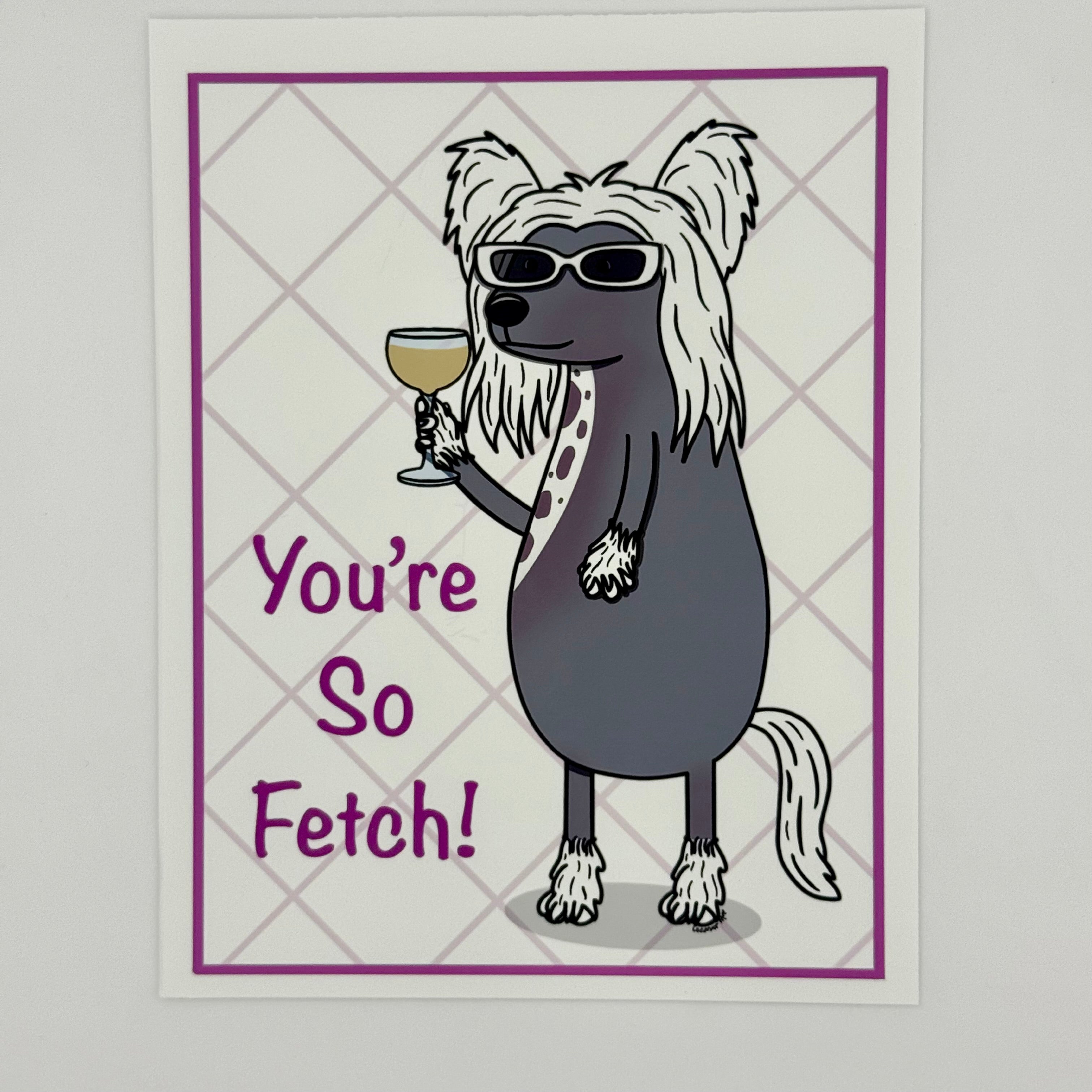 Fetch Dog Card