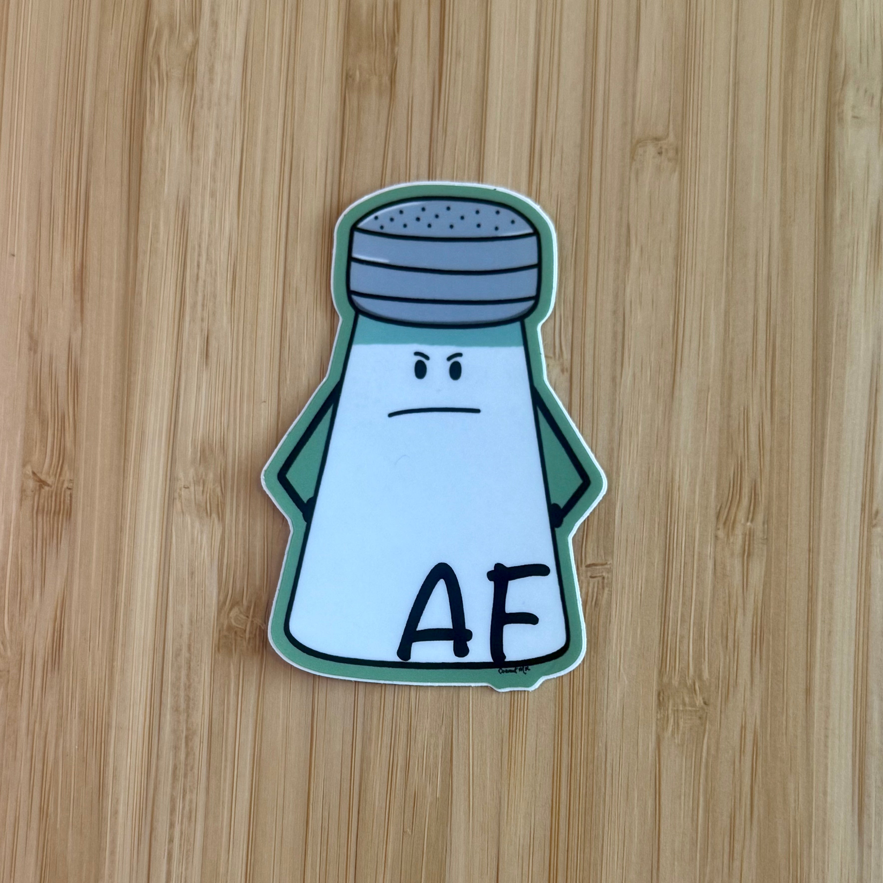 Salty AF Sticker