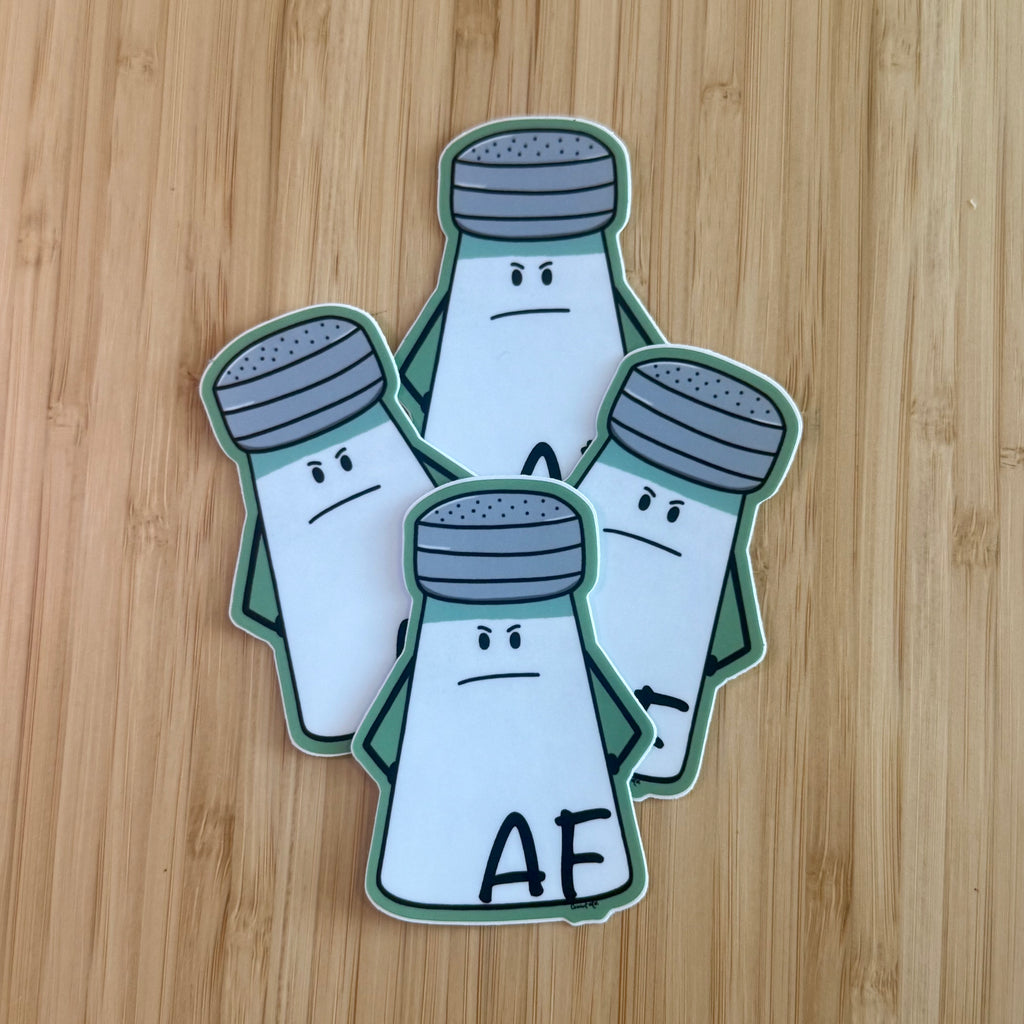 Salty AF Sticker