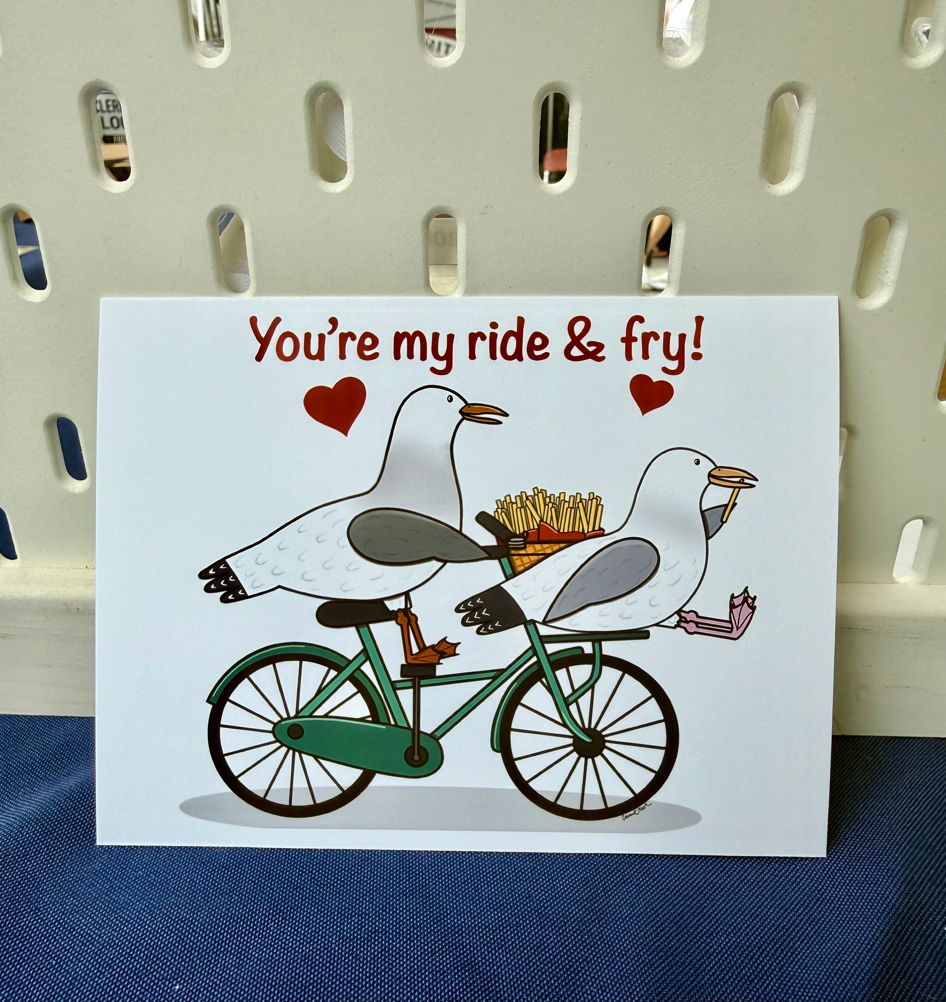 Ride or Fry Seagull Cards