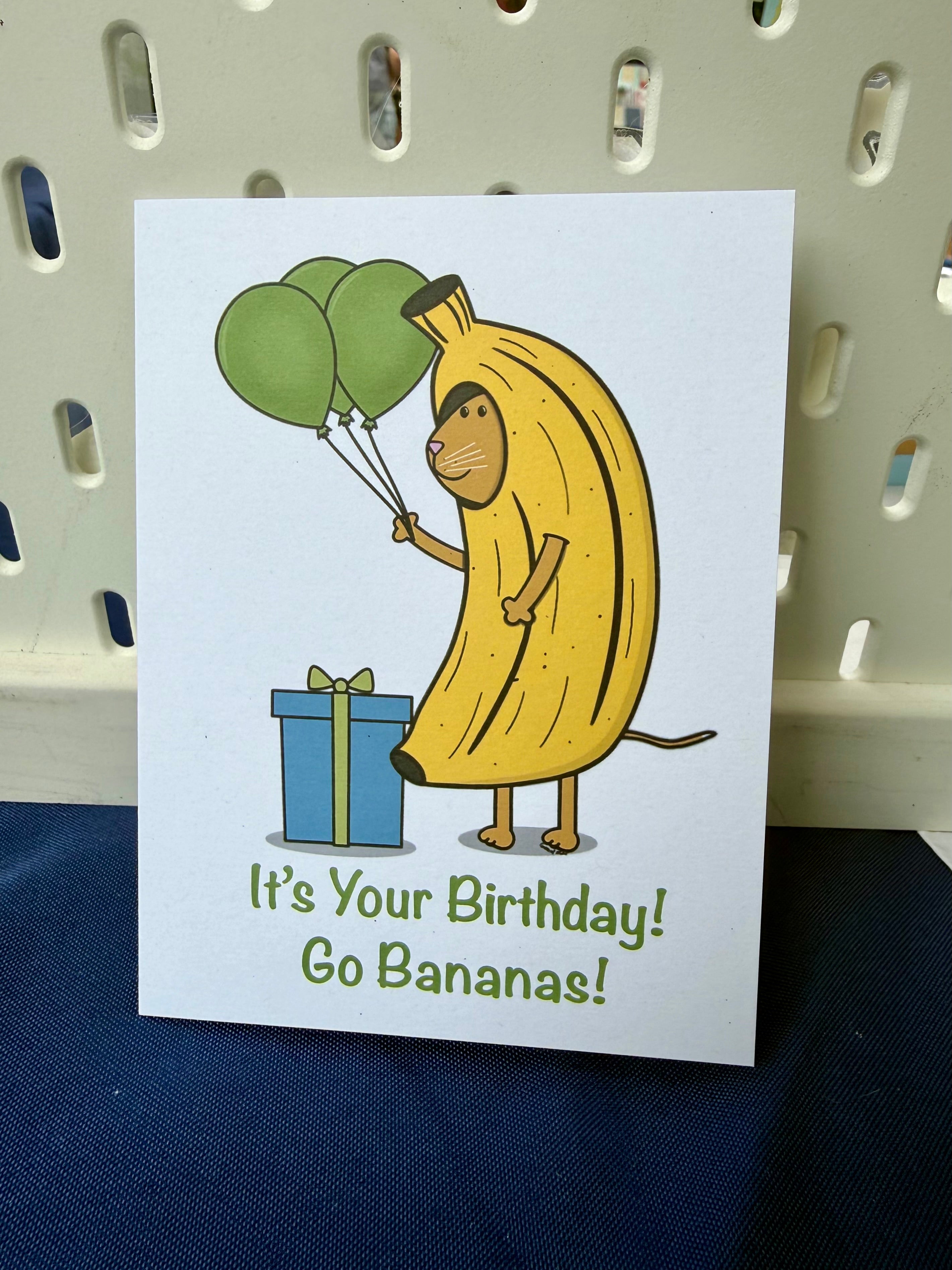 Bananas Cat Birthday Card