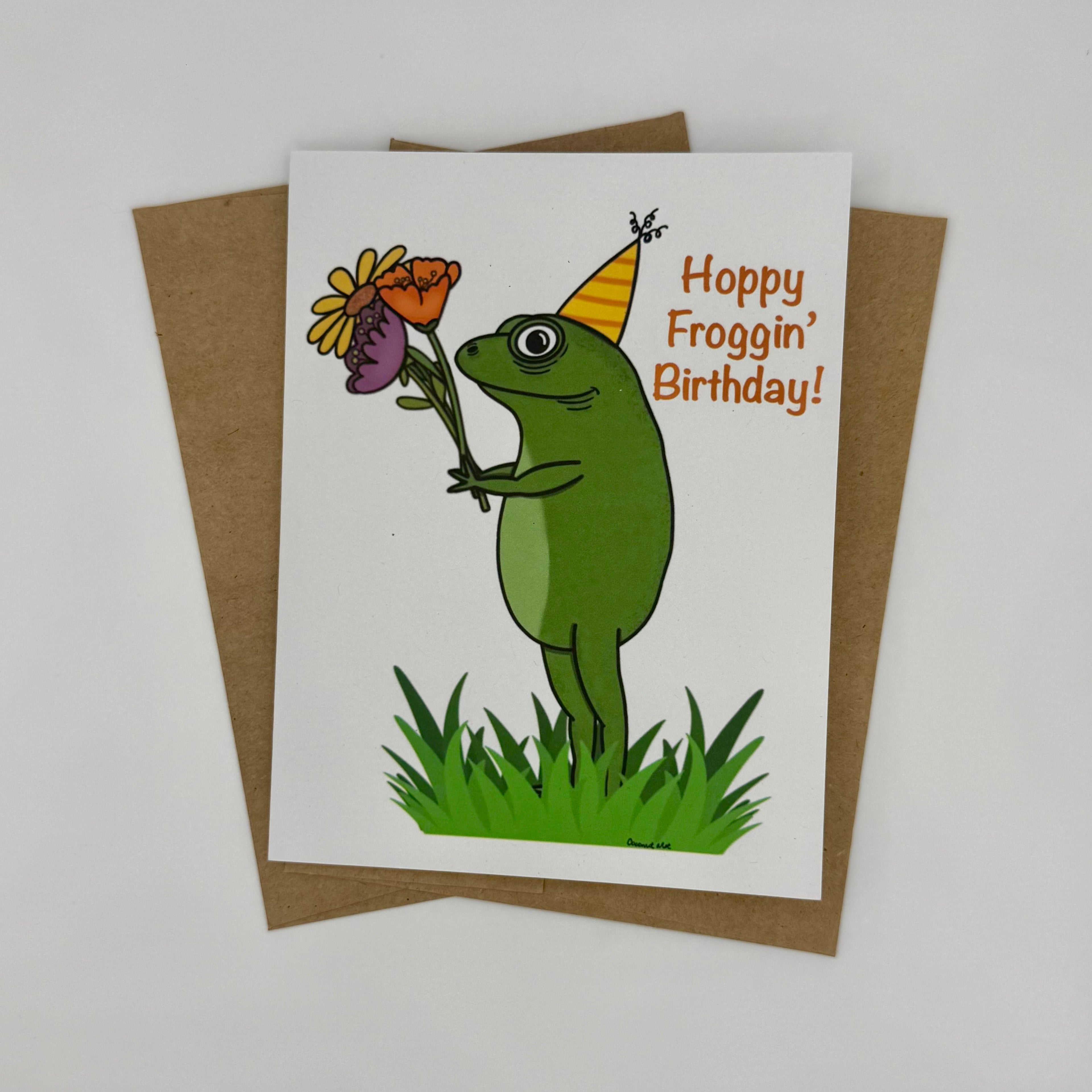 Froggy Birthday card