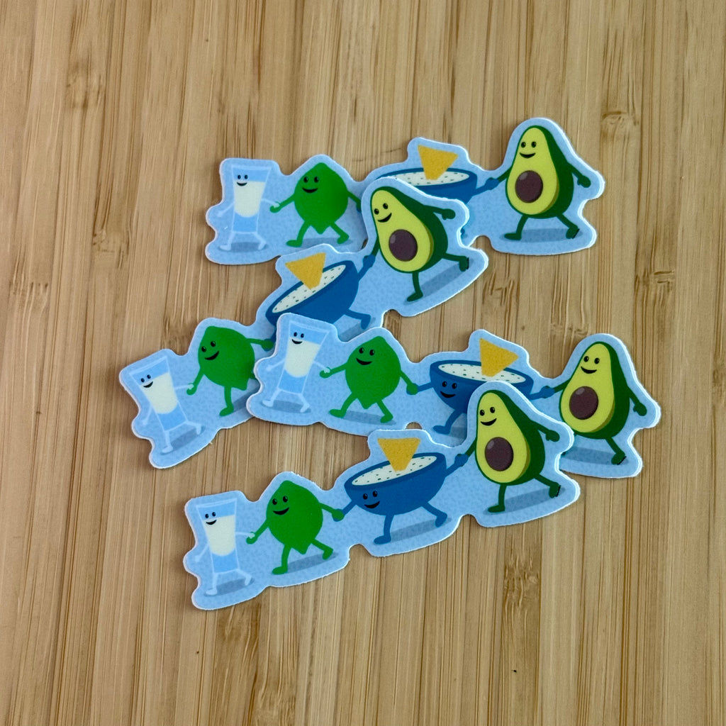 Queso and Friends Stickers