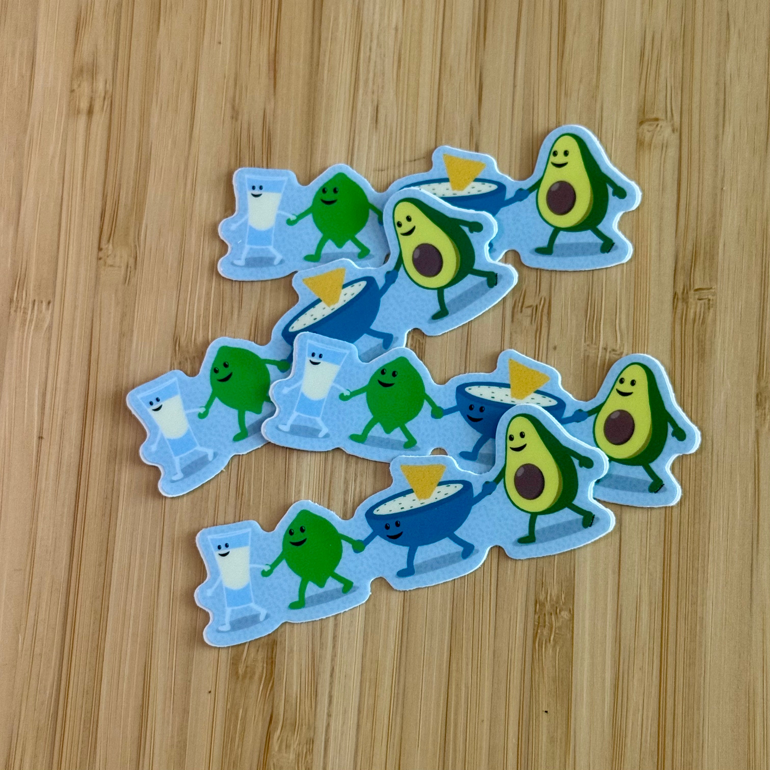 Queso and Friends Stickers