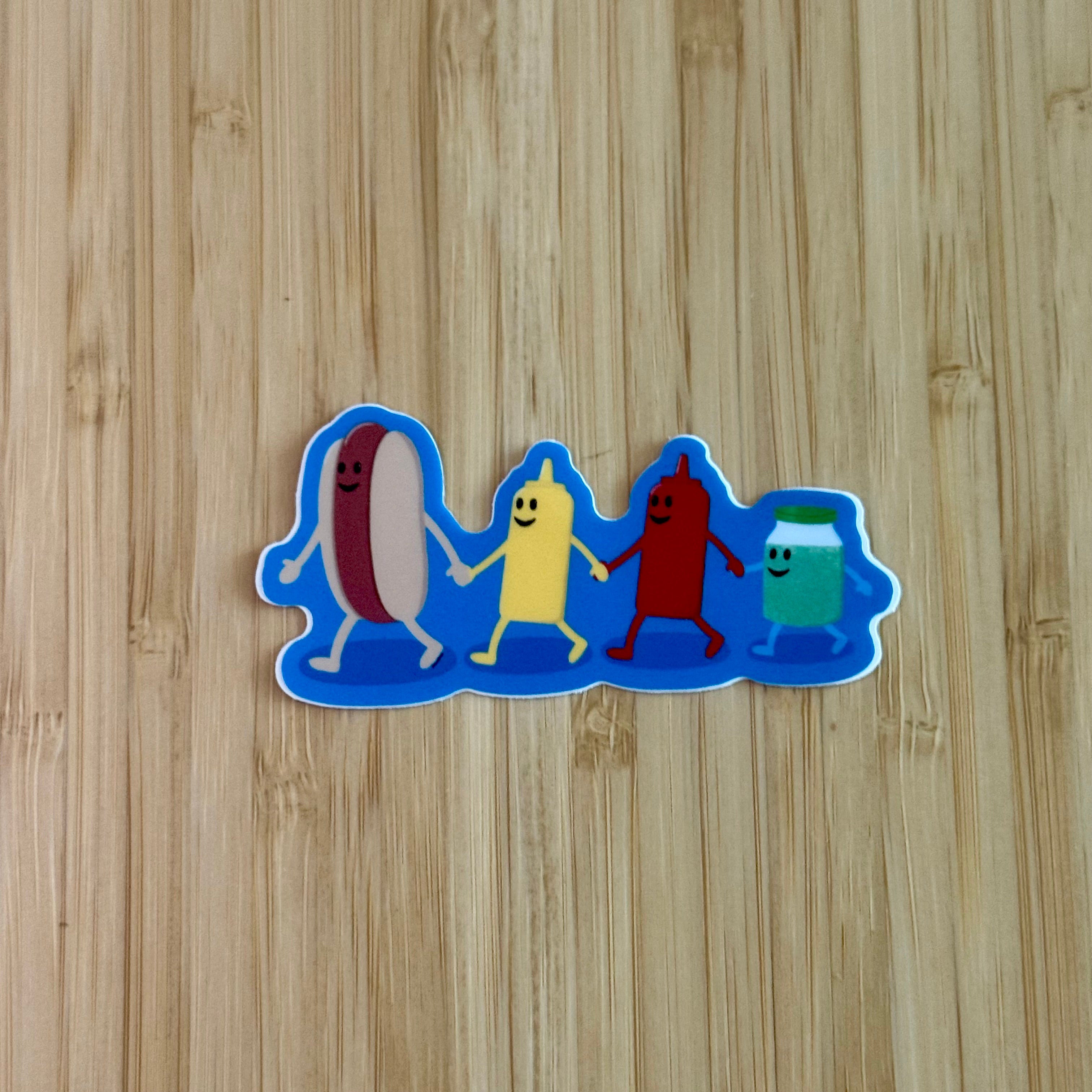 Hot Dogs and Friends Sticker