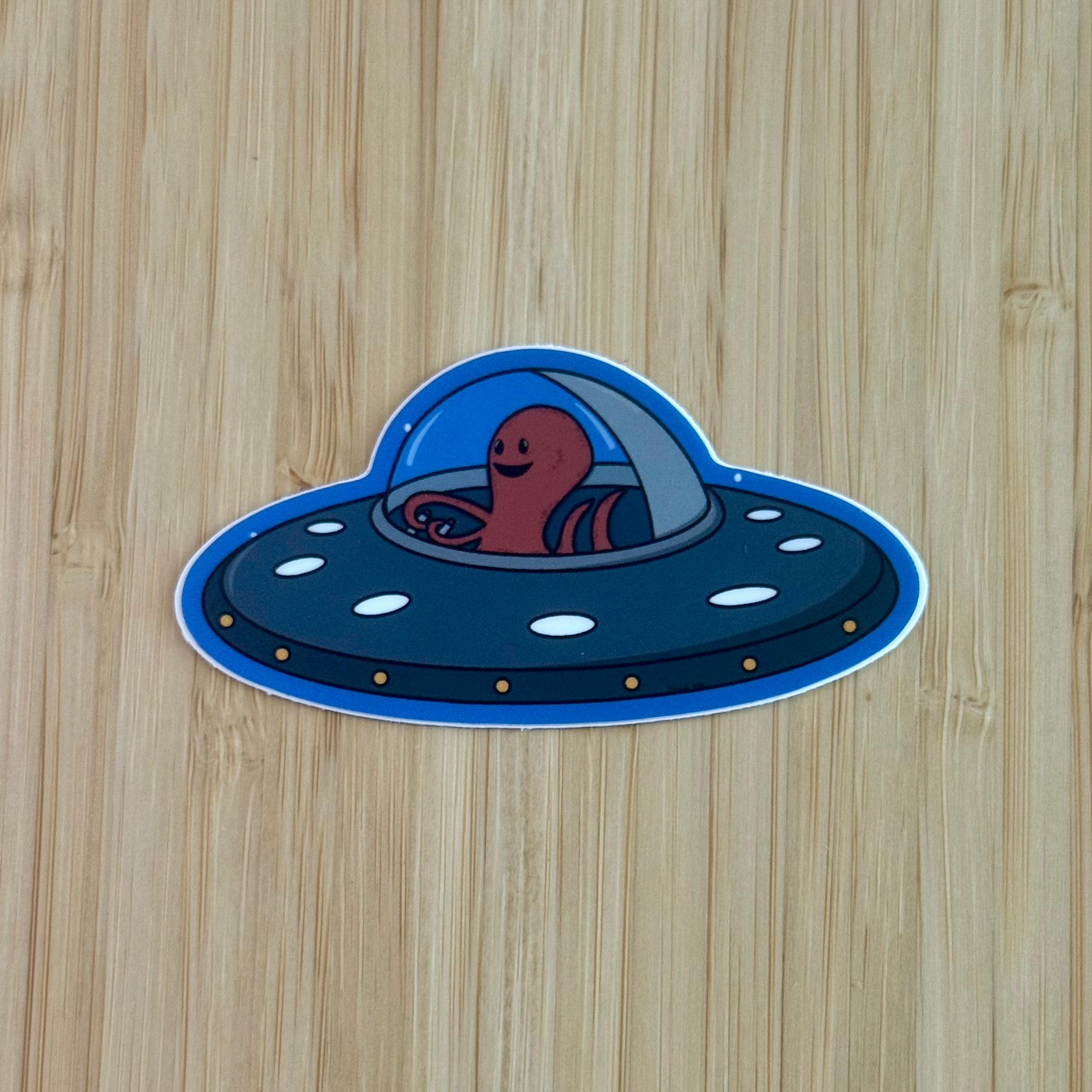 Space Octopus Sticker