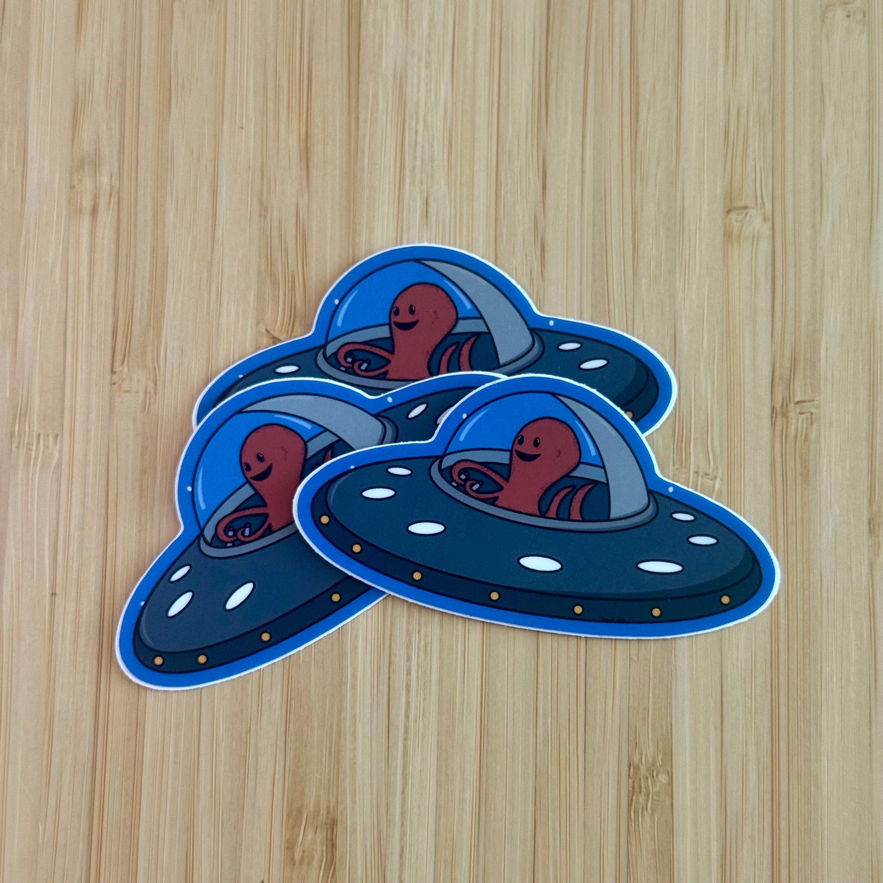 Space Octopus Sticker