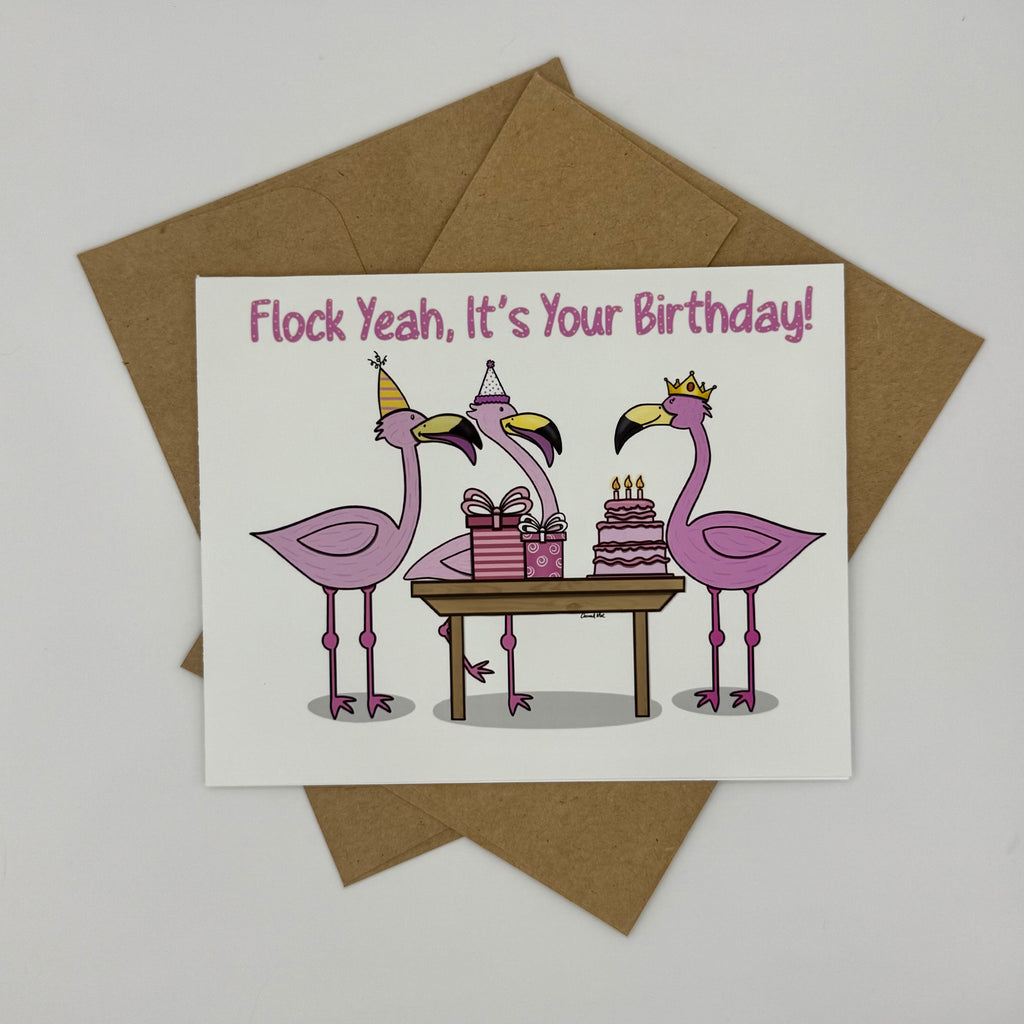 Flamingo Birthday Card