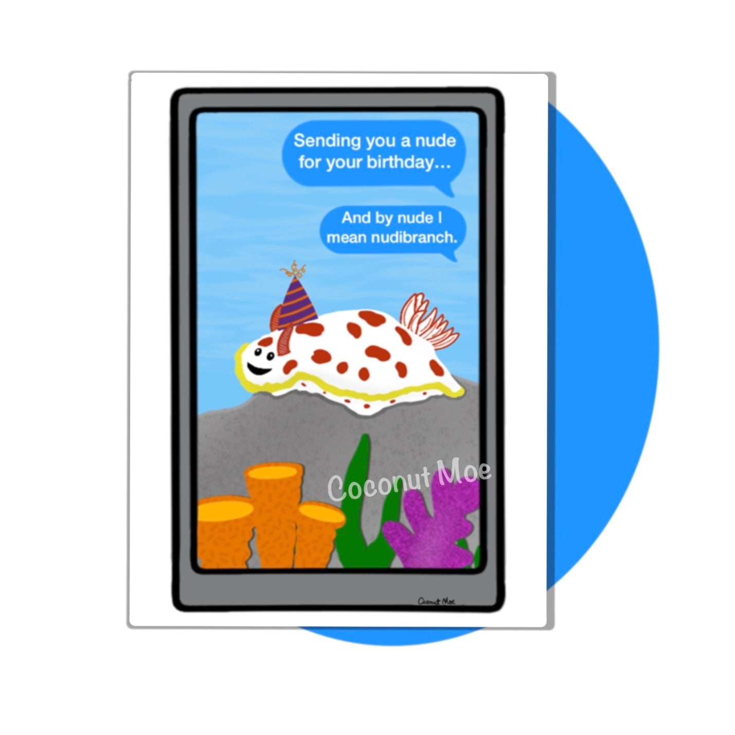 Nudribranch Birthday Card