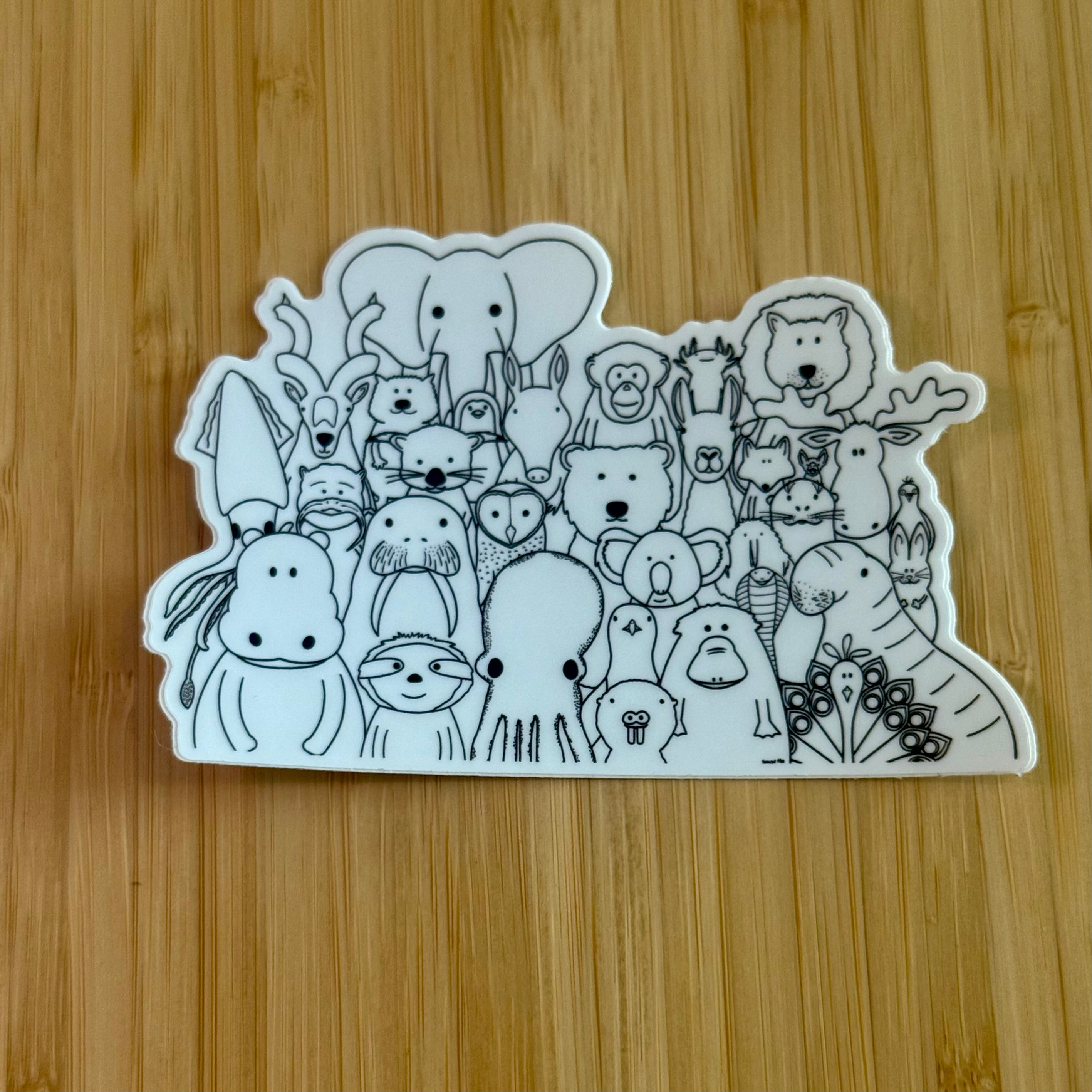 Wild Animal Group Sticker