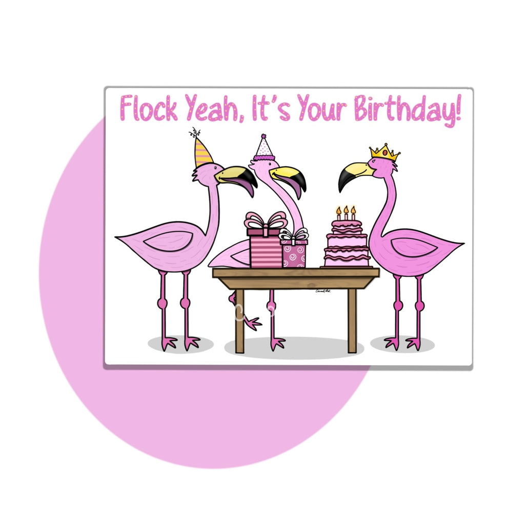 Flamingo Birthday Card