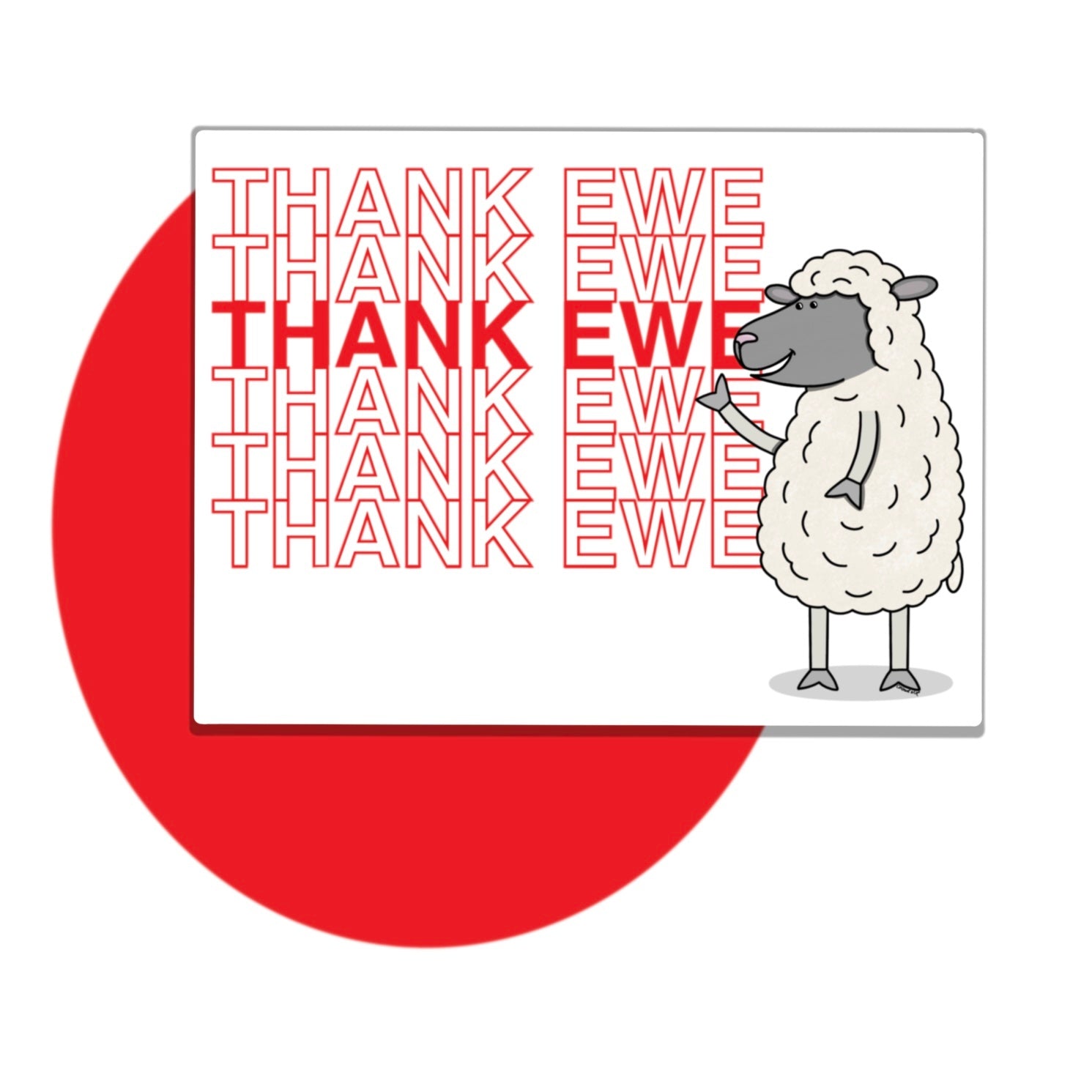 Thank You Sheep Card