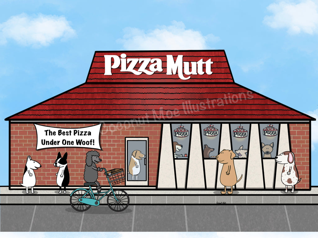Pizza Mutt Sticker