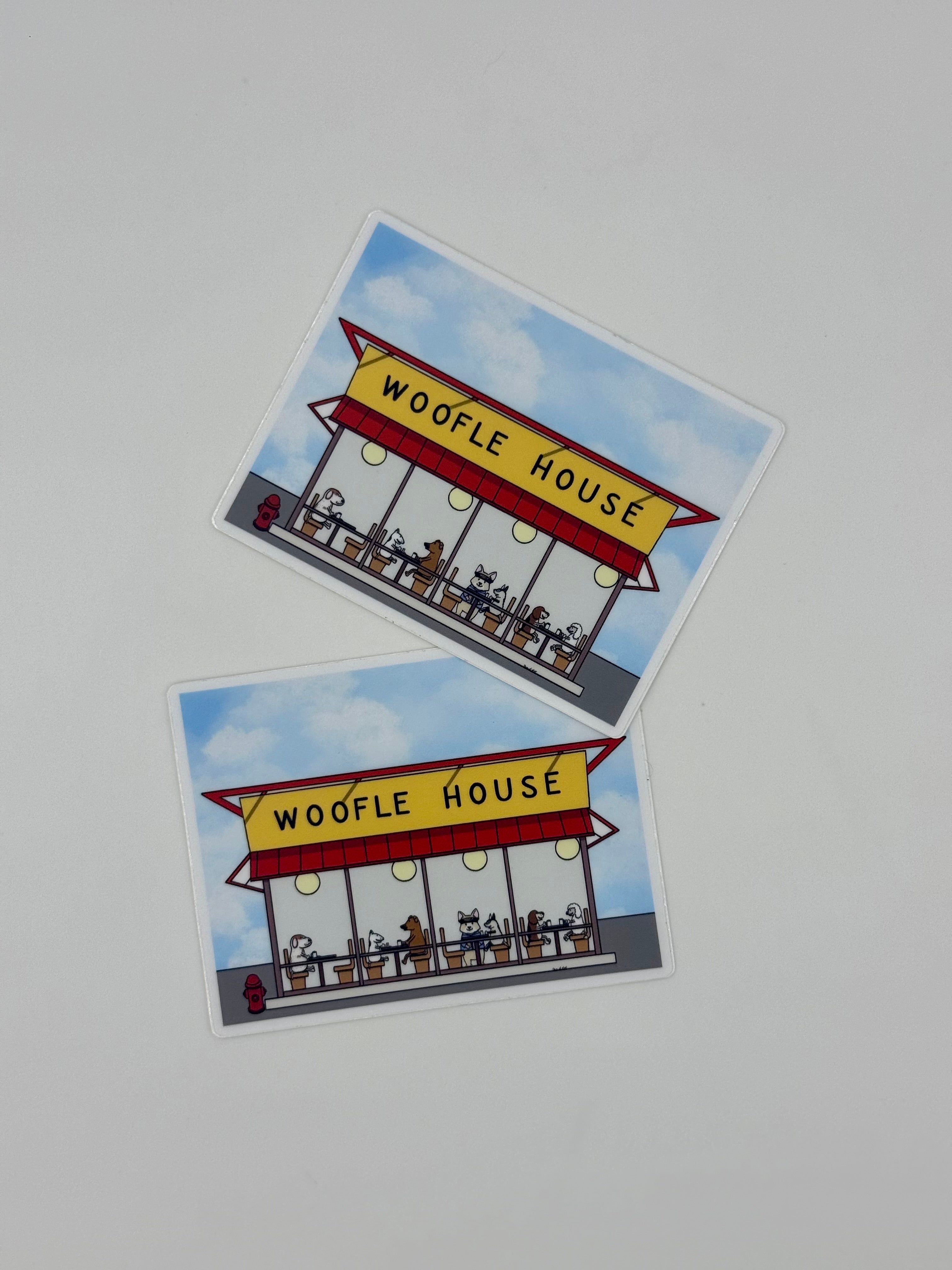 Woofle House Sticker