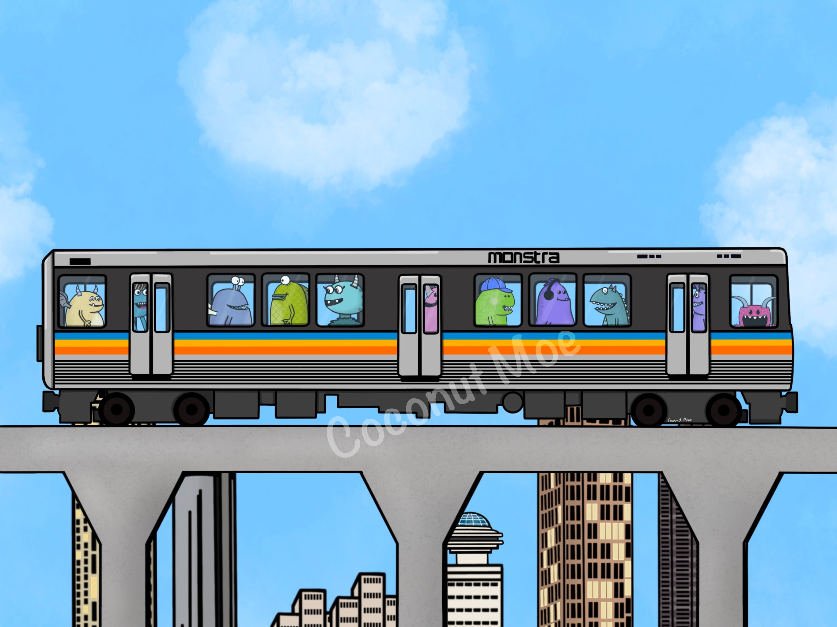 Monster Marta print