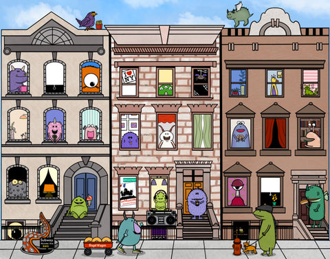 Monster Cities Prints