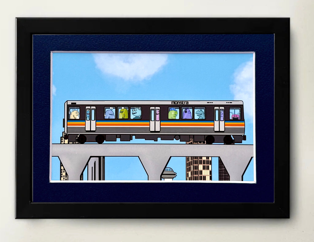 Mini Matted Monster Marta Print