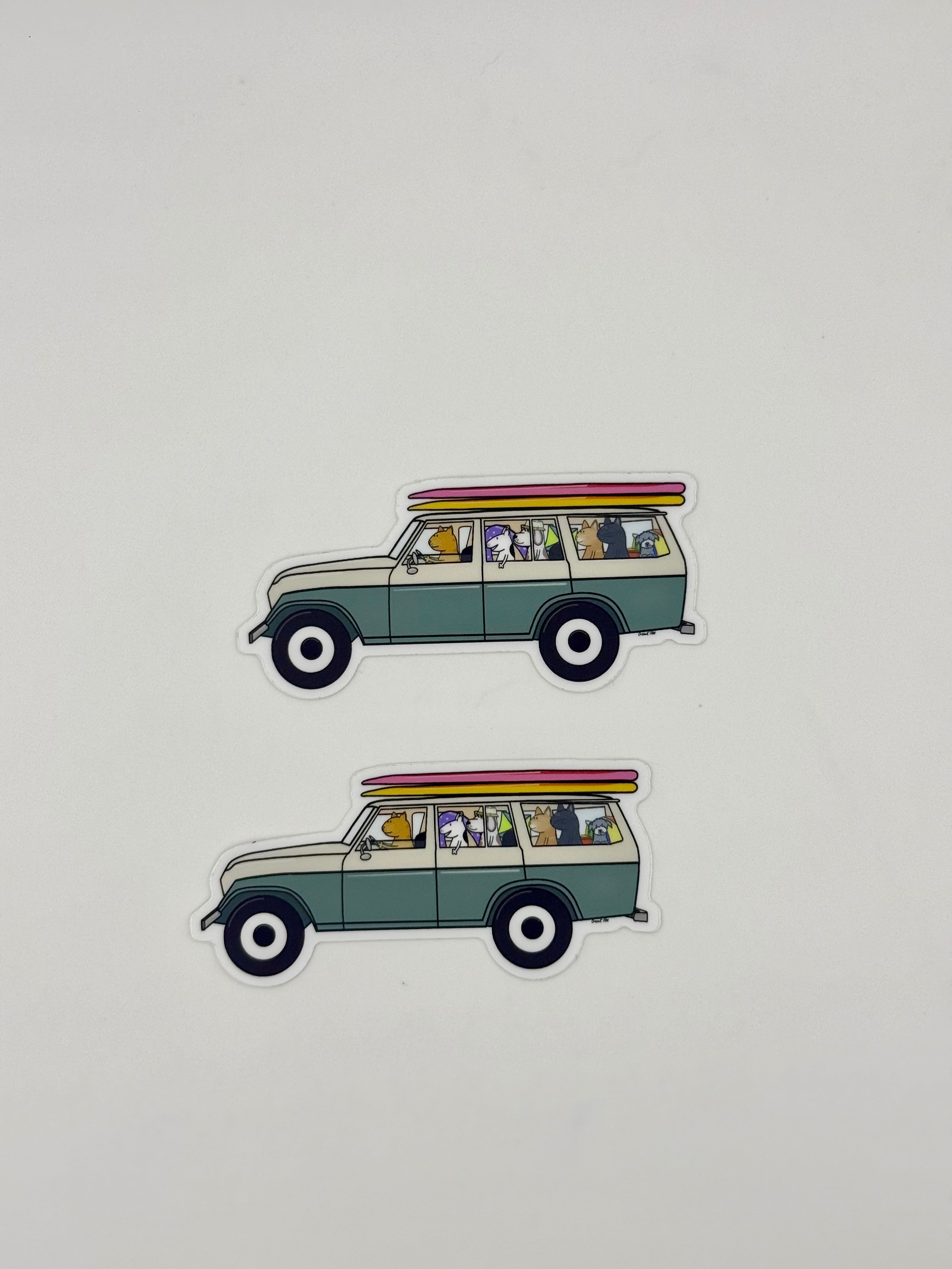 Beach Car Gang Sticker