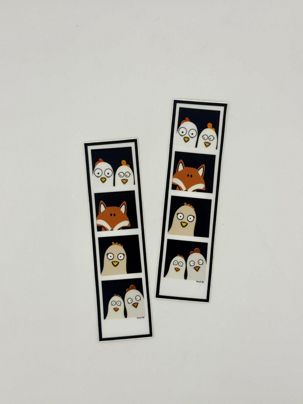 Chicken and Fox Photo Booth sticker
